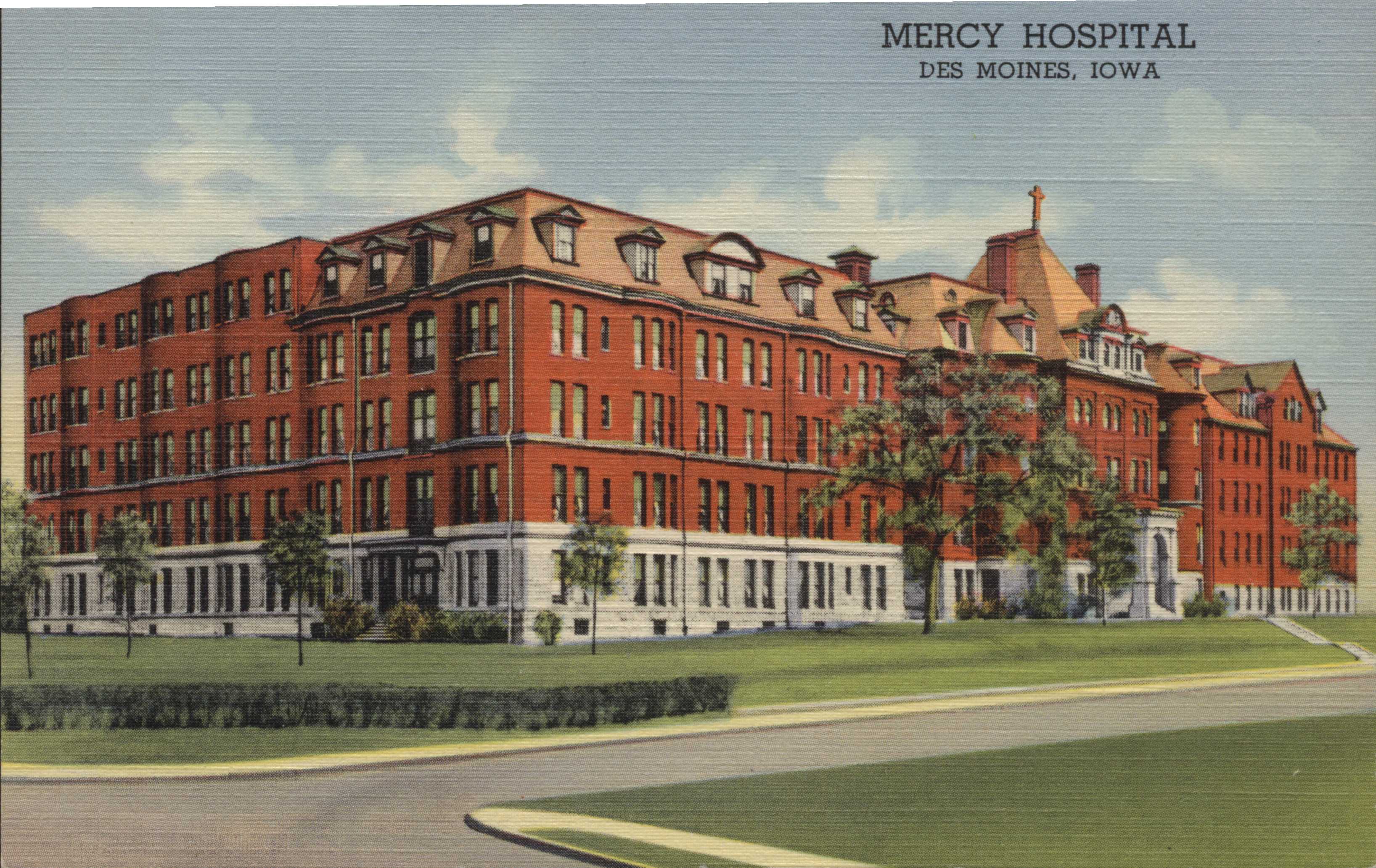 Mercy Hospital Postcard 