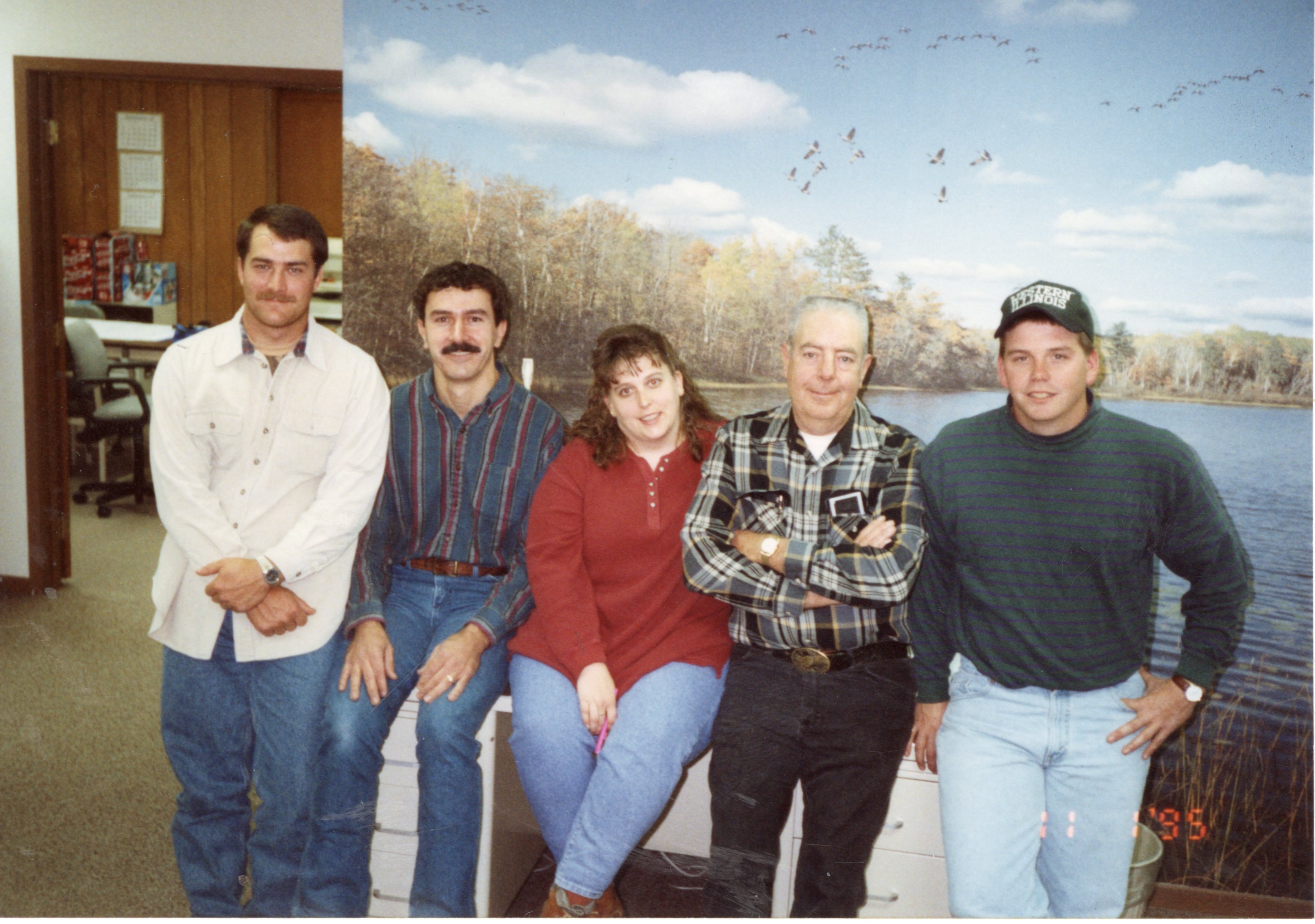 1995  NRCS Office Staff at the Des Moines County Soil and Water Conservation District office pose for a photo