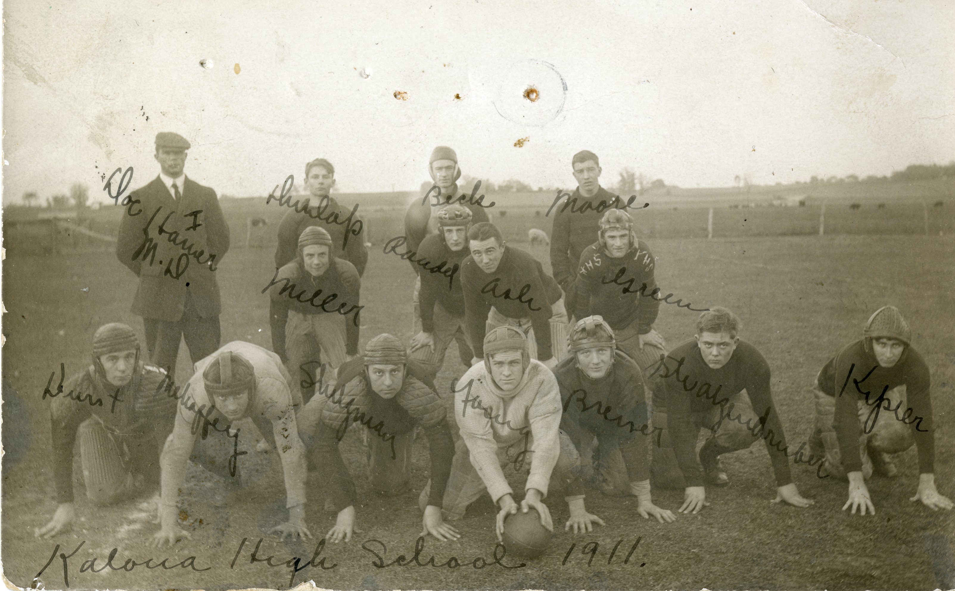 Kalona High School Football Team 1911