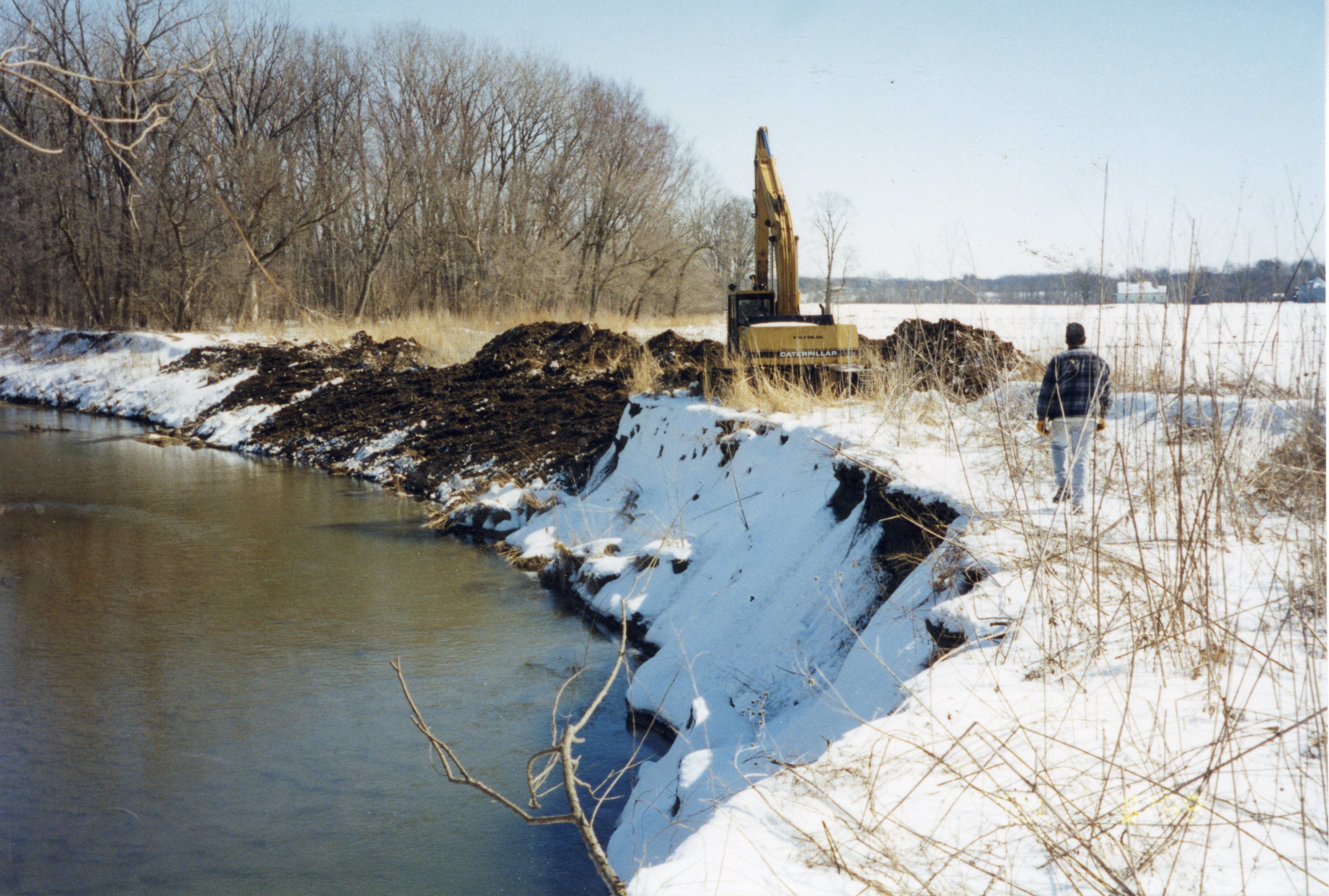 1999  Robert Yeager Flint Creek stream bank photos in early spring  before restoration 