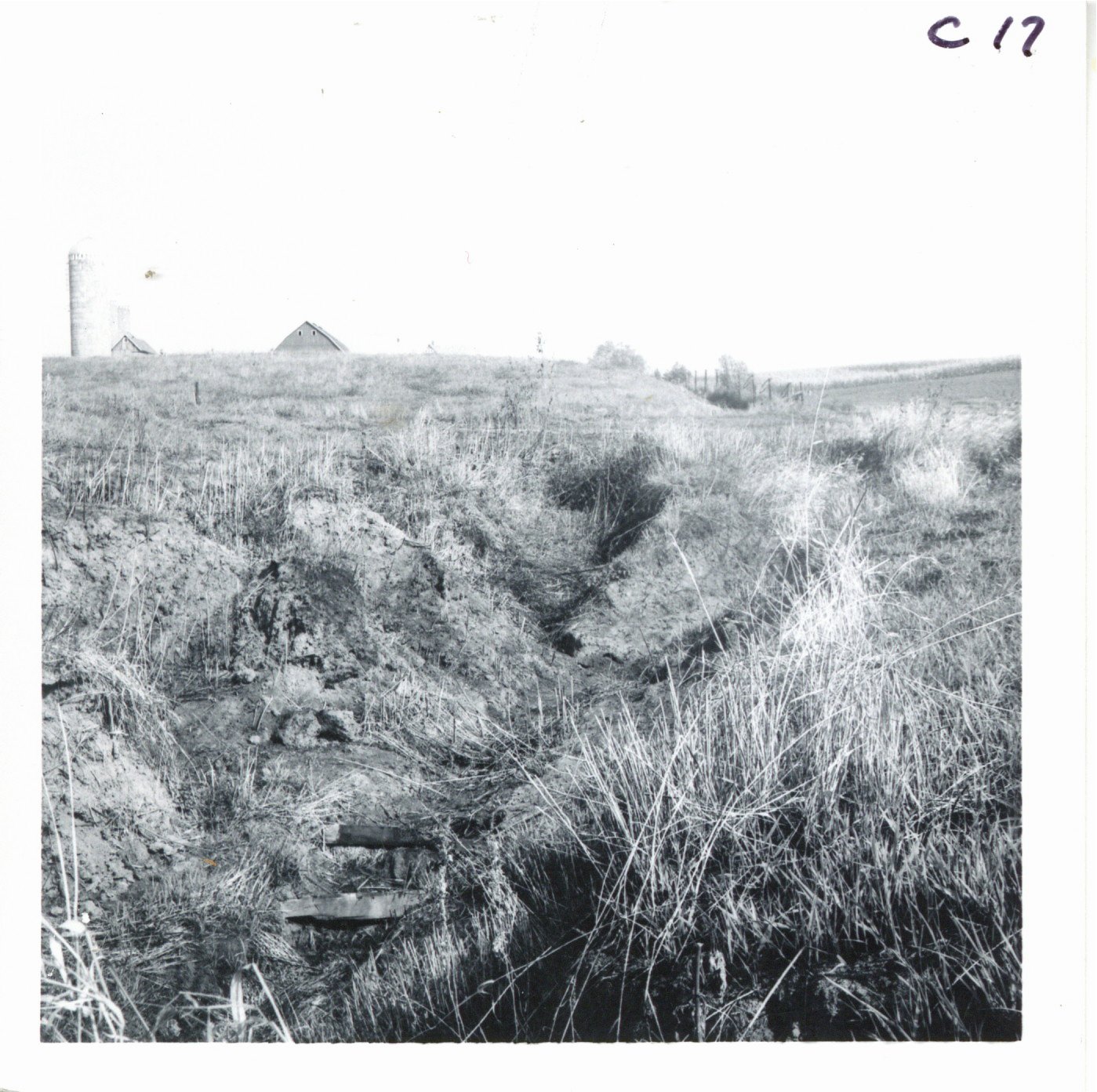 Claude Hostert gully before construction, 1969