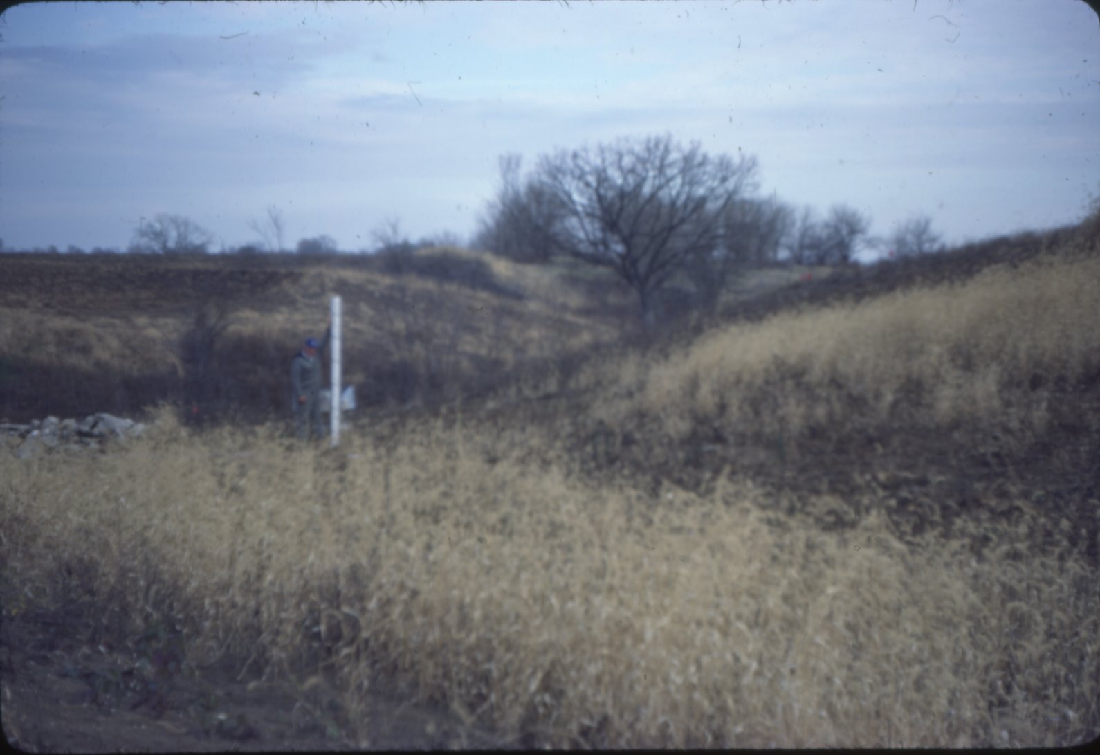 G. Lehman with inlet pipe, 1978
