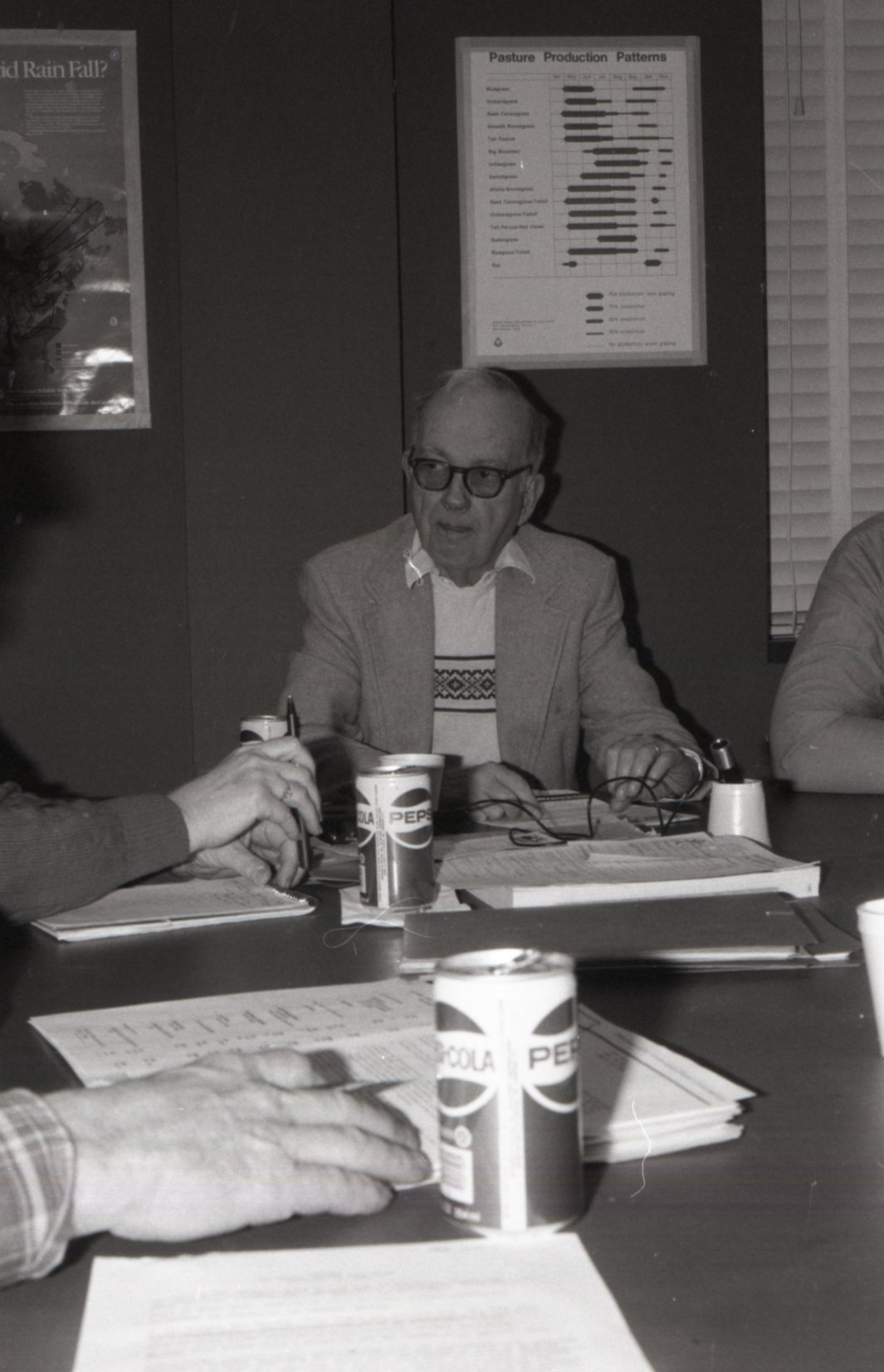 Commissioner Sherman Smith at a meeting