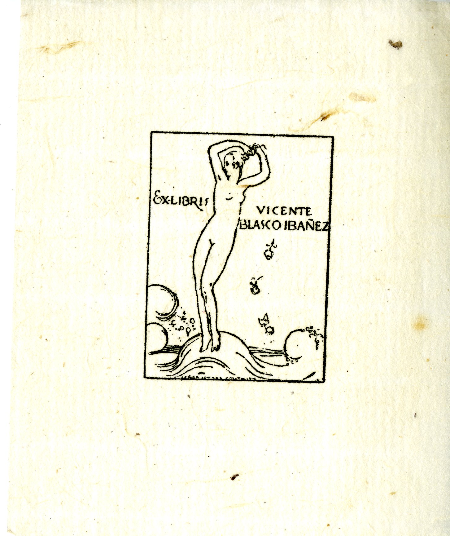 Vicente Blasco Ibanez Bookplate 