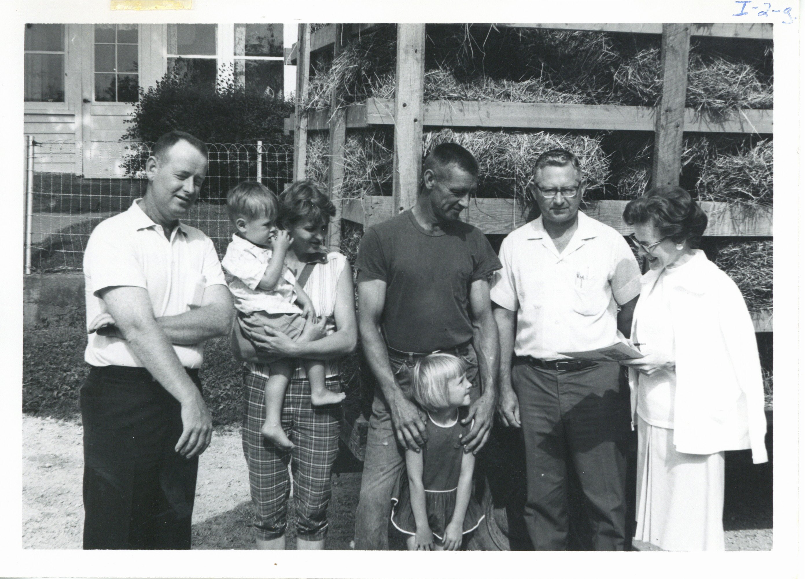 Soil Conservation Award winner, Floyd Peters and family, 1967