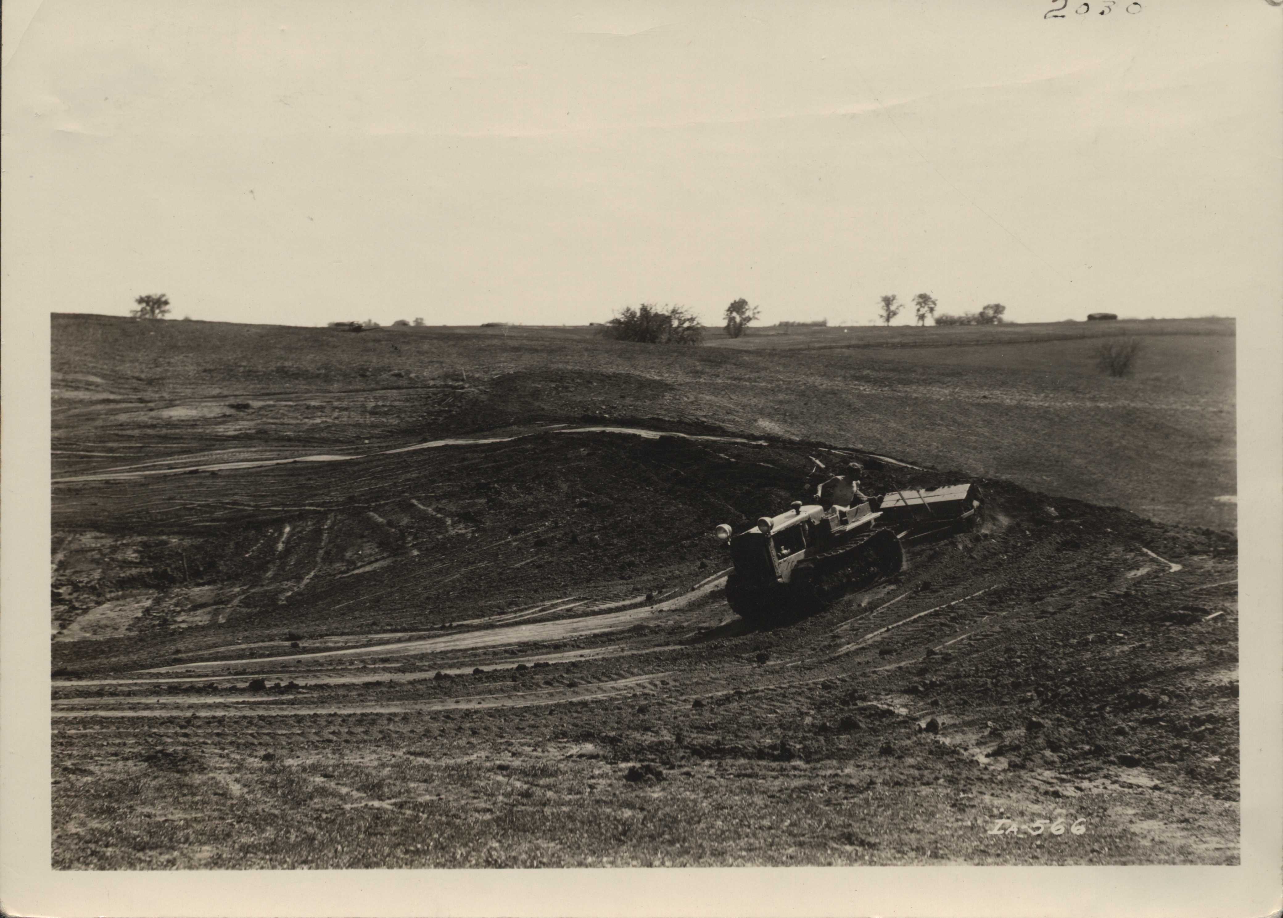 Earth fill site near Walnut City, Iowa.