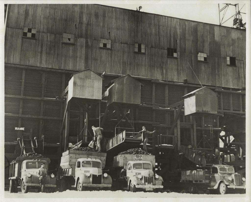Trucks of Coal at Shuler Mine
