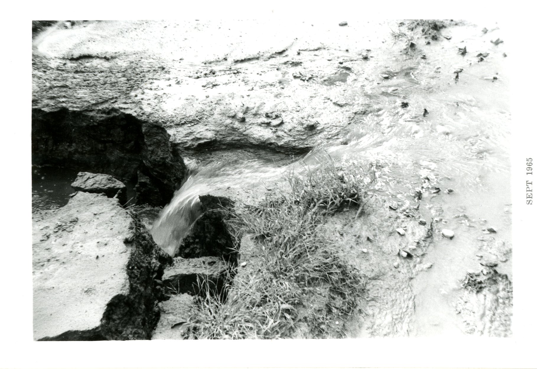 Water Rushing Down Road, 1965