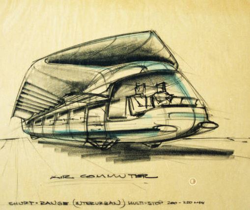 Title Page; Air Commuter, Conceptual Drawing 