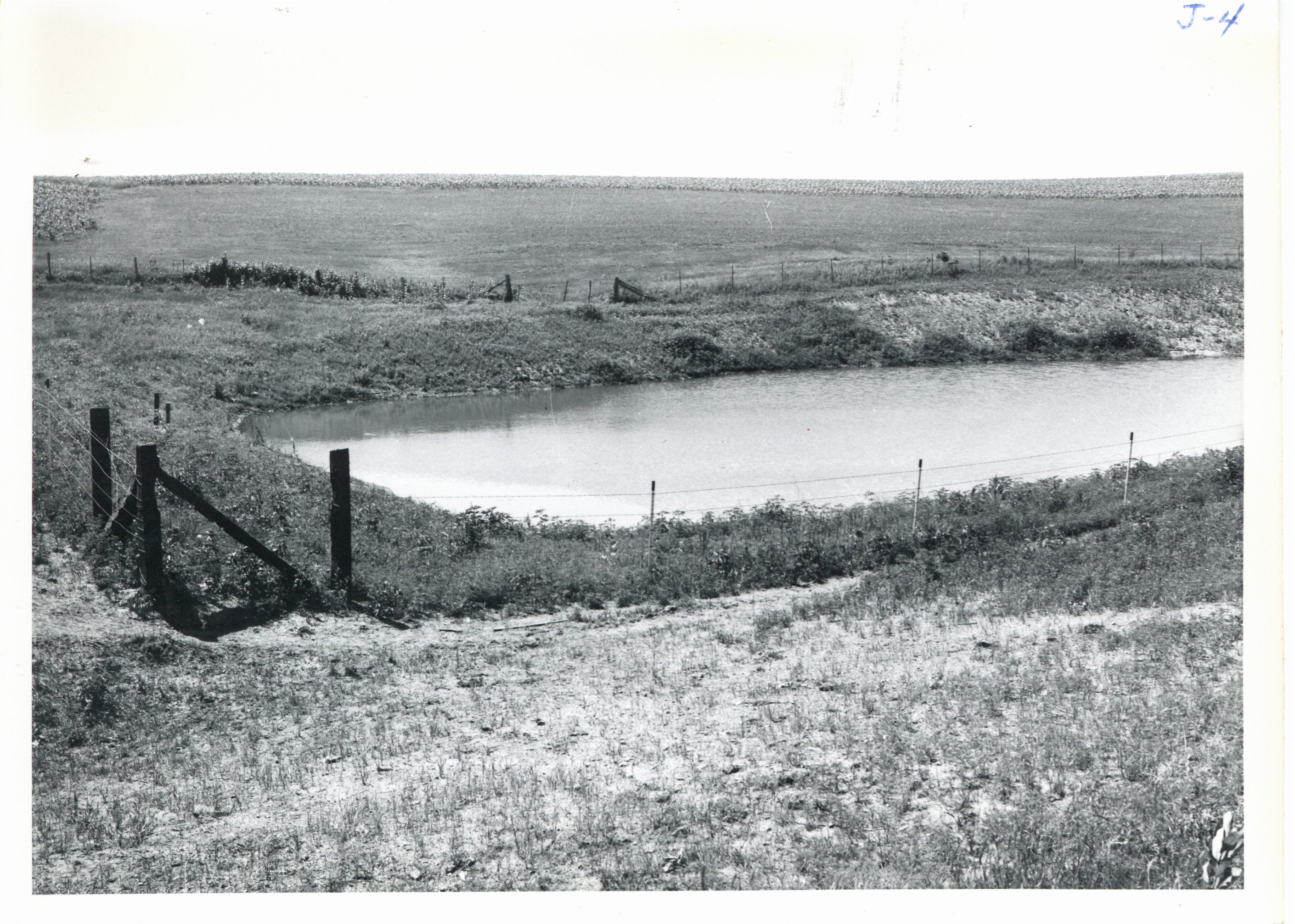 Eldon Kurth farm pond, 1961