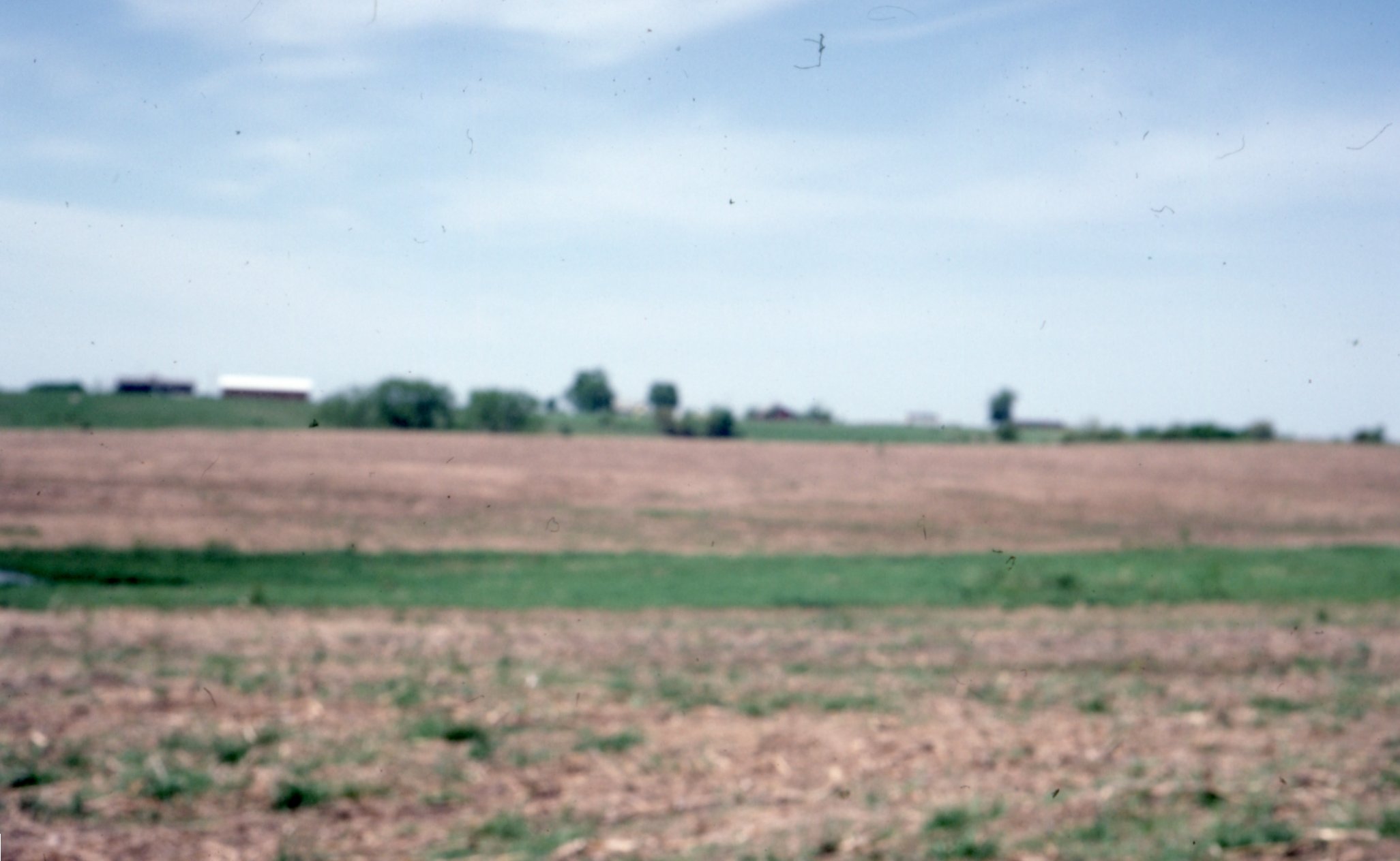 Photograph of brown cropland 