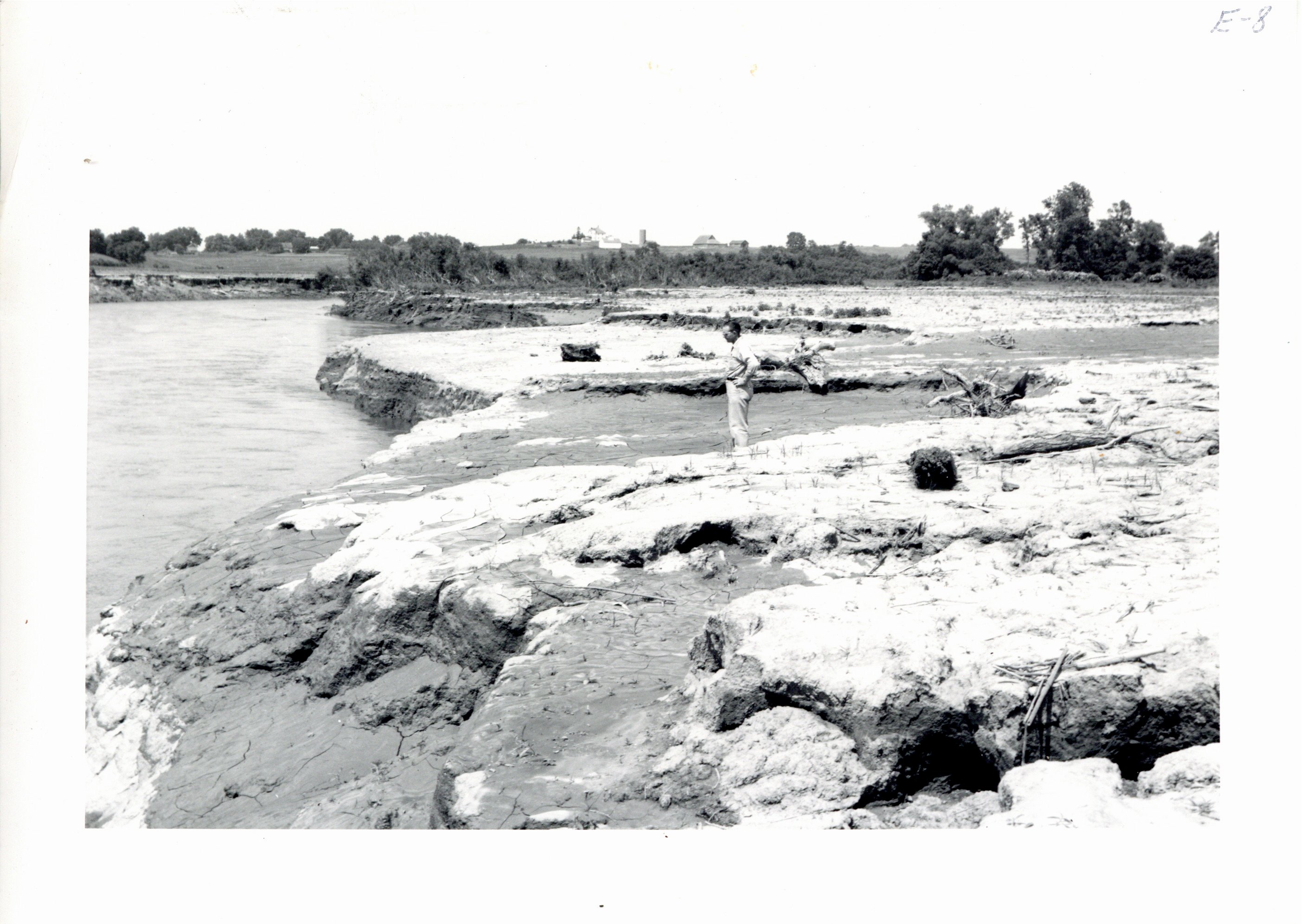 Flood damage along W. Fork on H. Ruff farm
