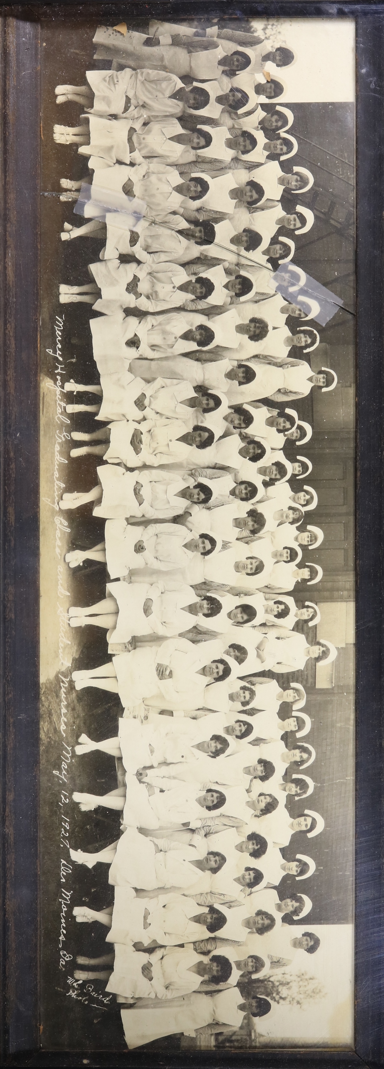 1927 Mercy Hospital Graduating Class and Student Nurses, May 12, 1927