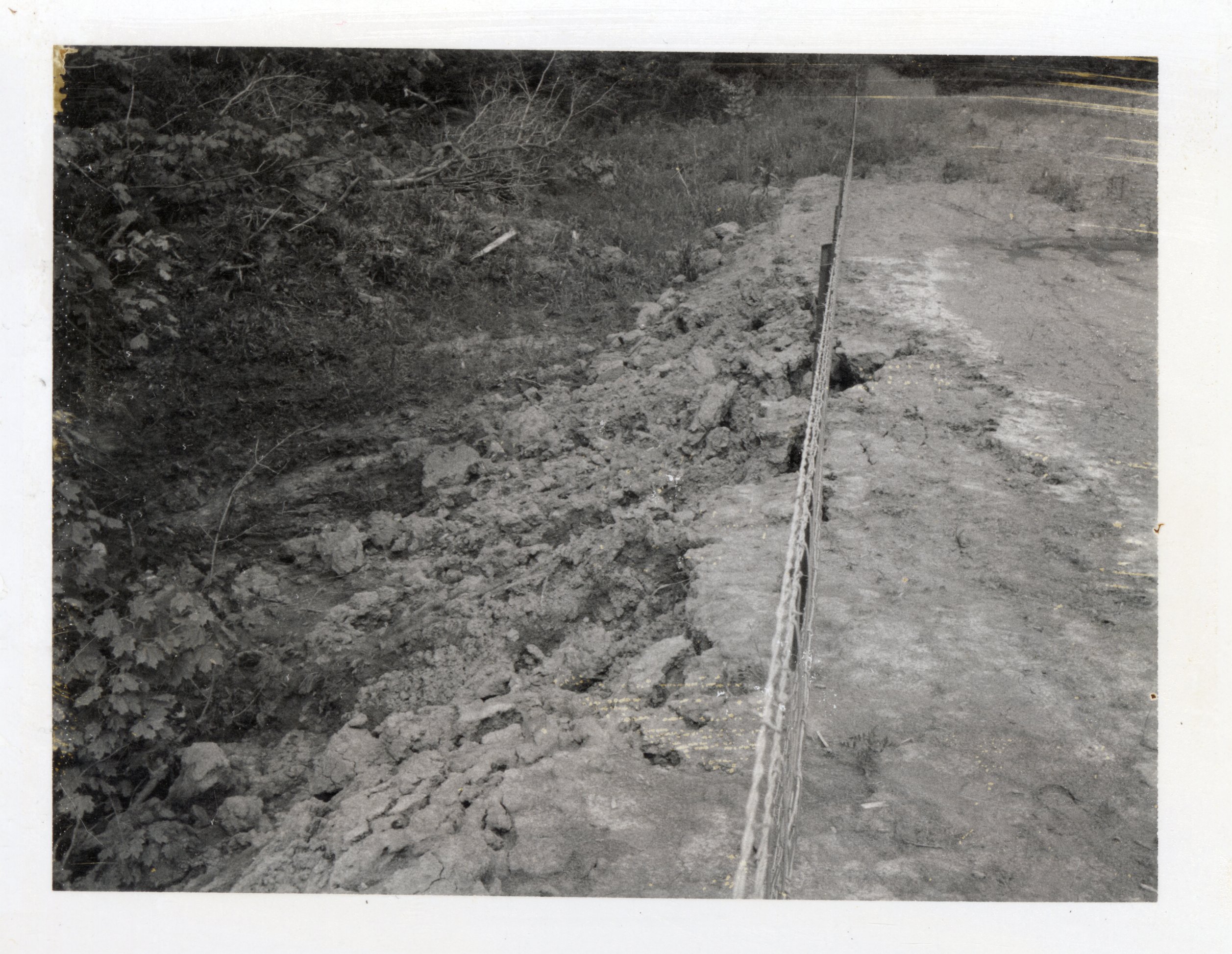 1970? Terrace being pushed over by overflow of water above