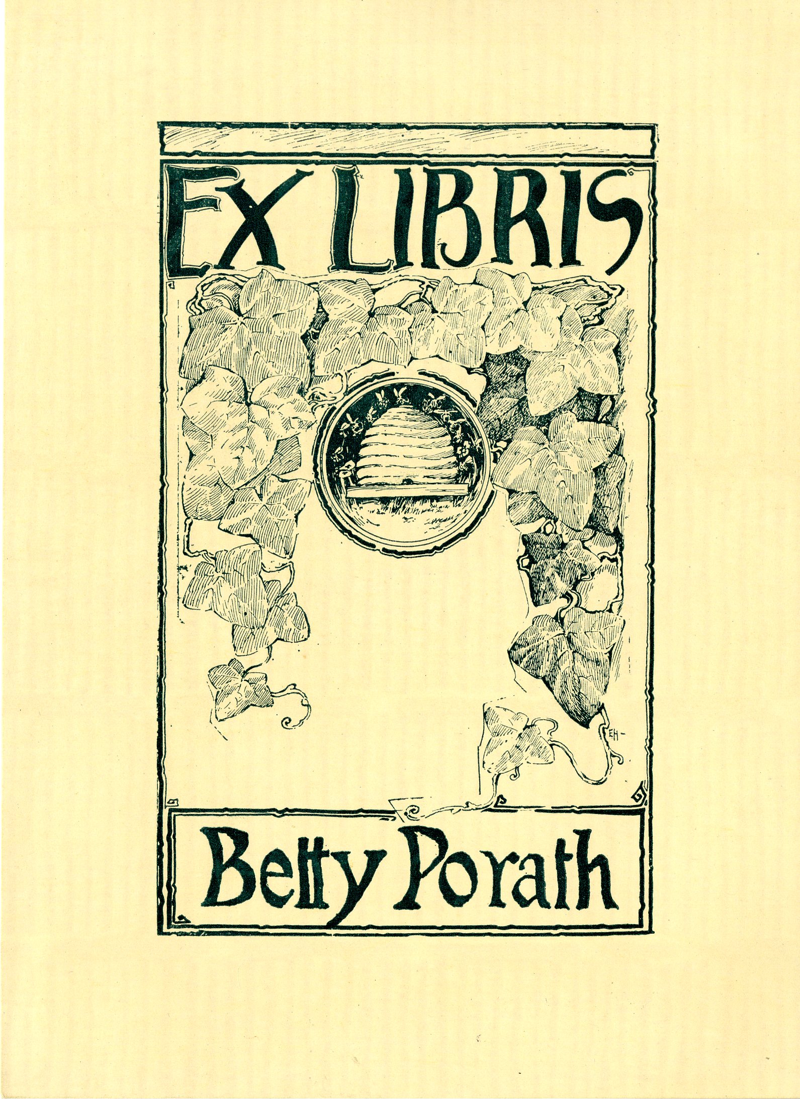 Betty Porath Bookplate