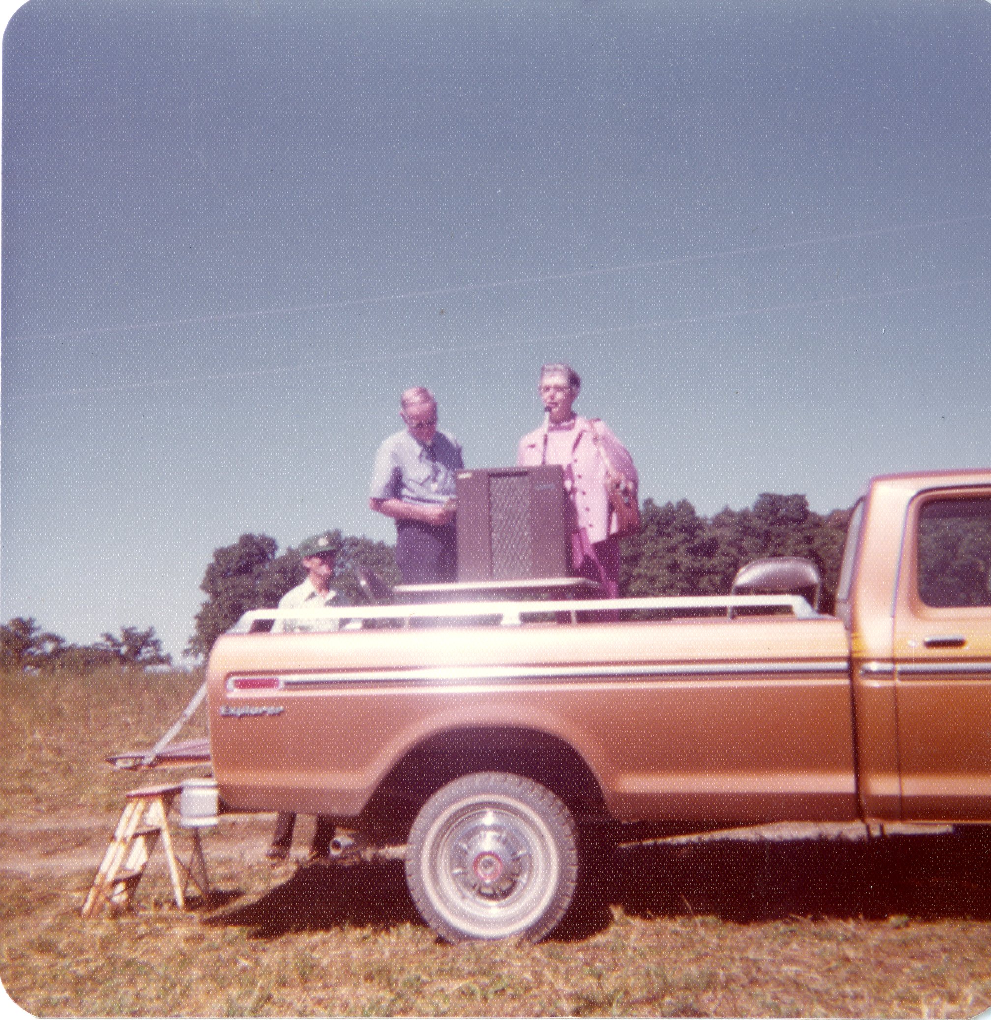 1976 Hazel Nardini Welcomes Guests at the Big Wyacondah watershed celebration