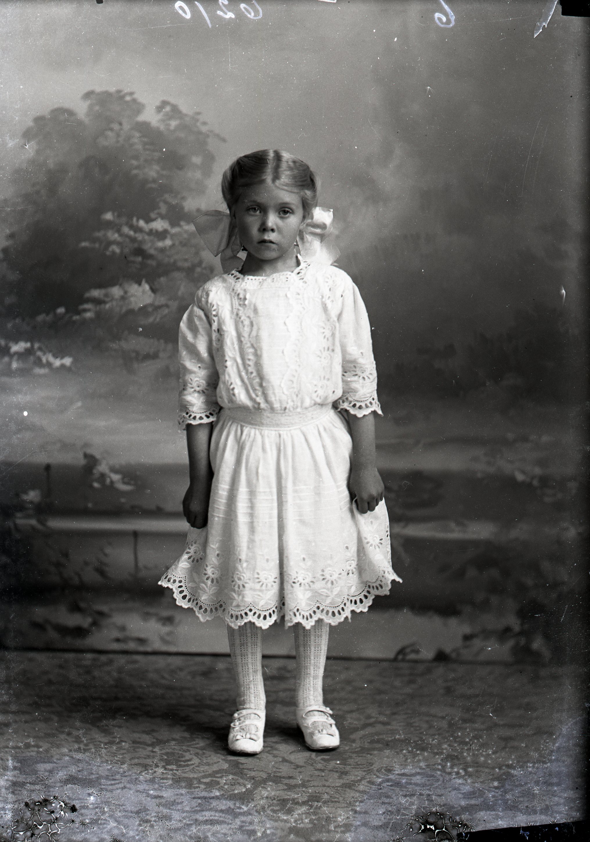 Girl in white dress