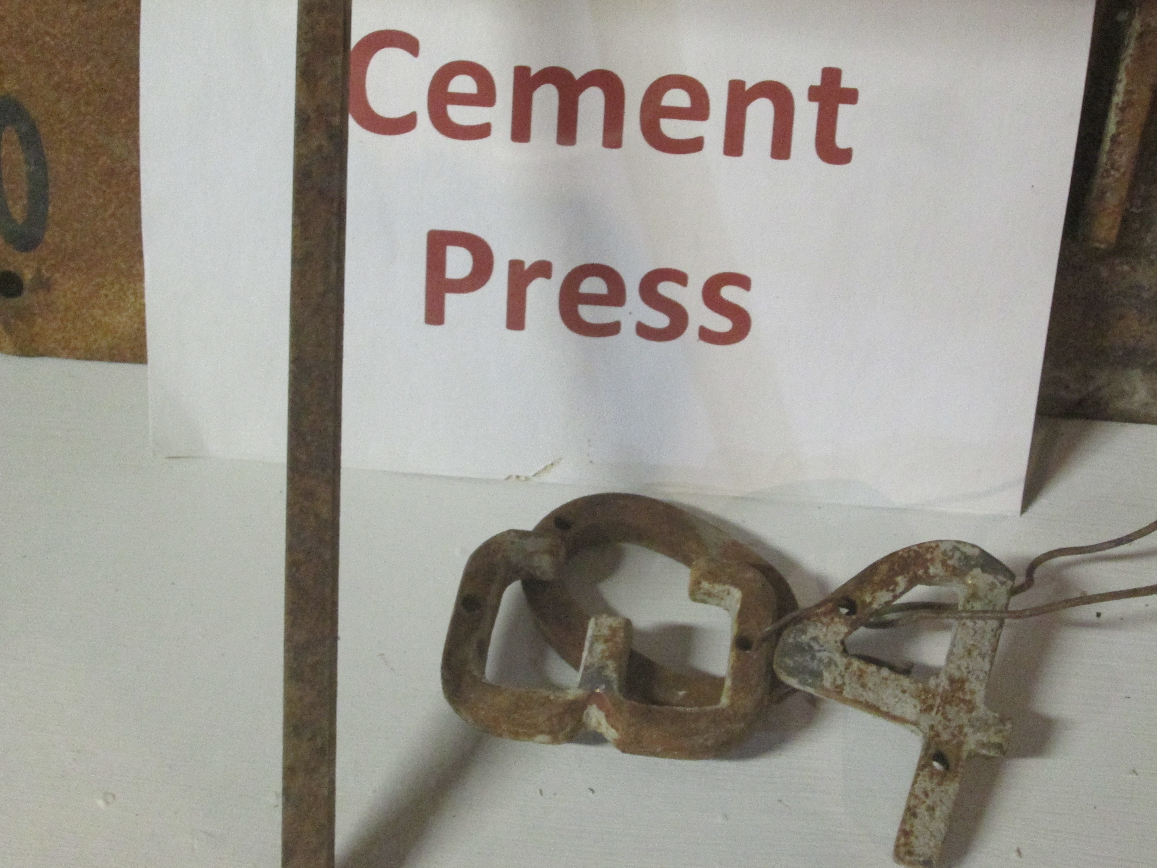 031. Antique Cement Press