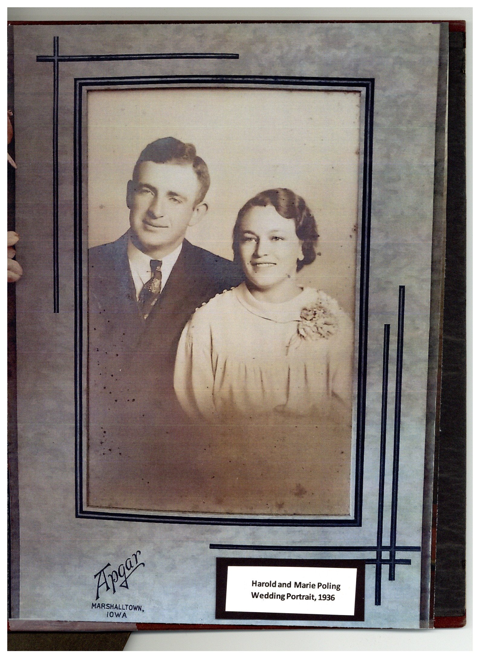 1936 Harold and Marie Poling, Albion, Iowa