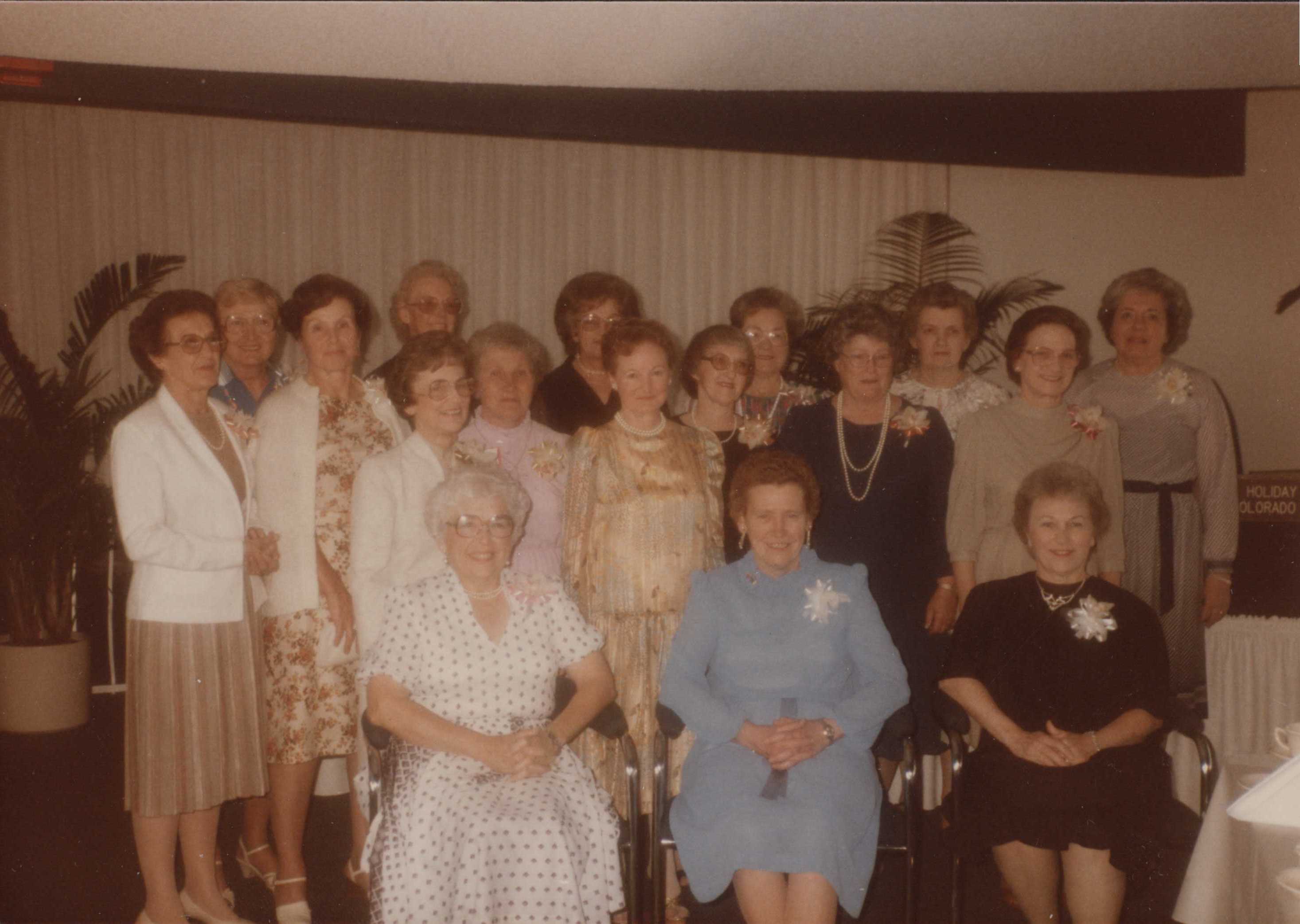 Class members of 1944 at a reunion event in 1968.