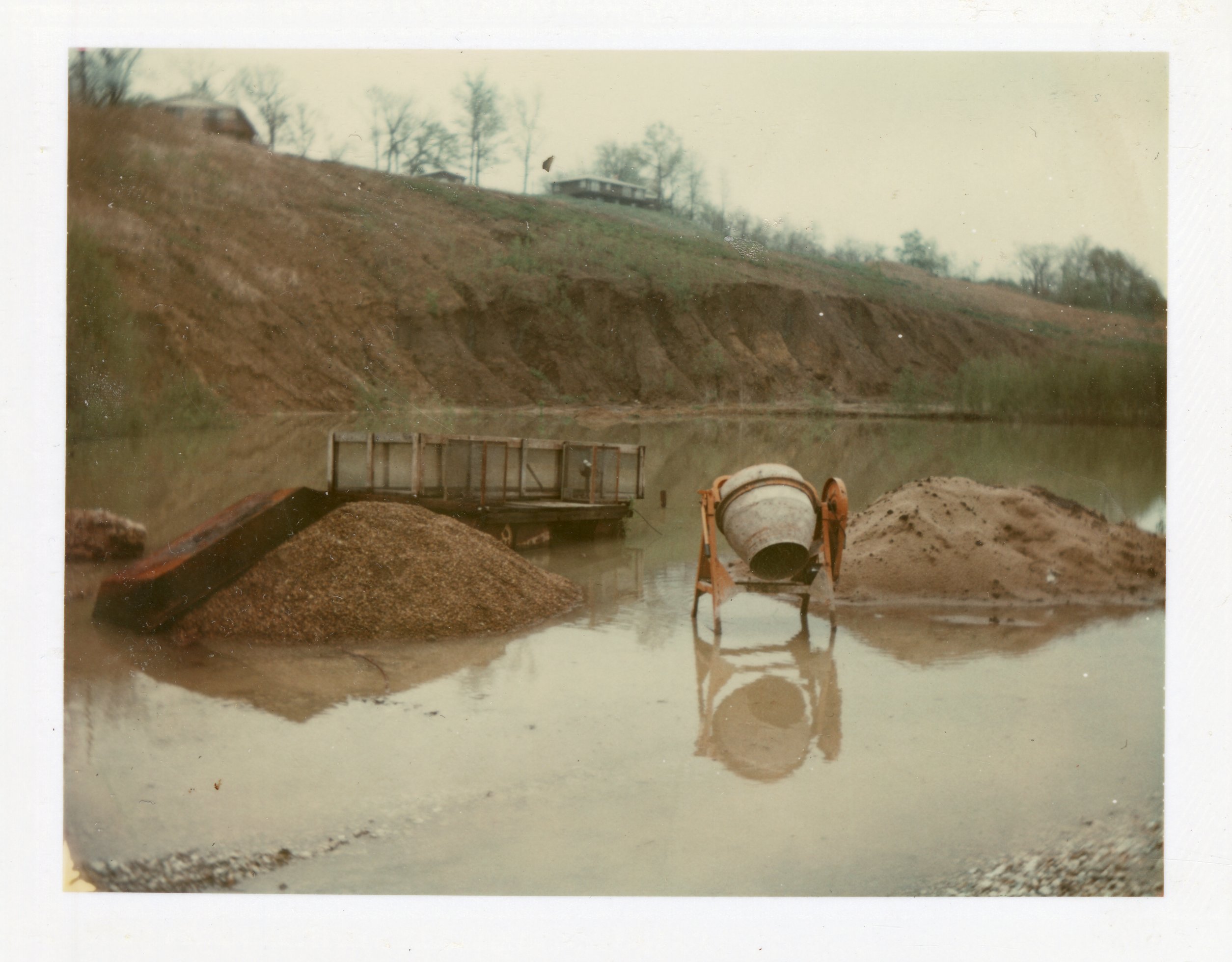 Dunn land after four inch rain in case borrow area