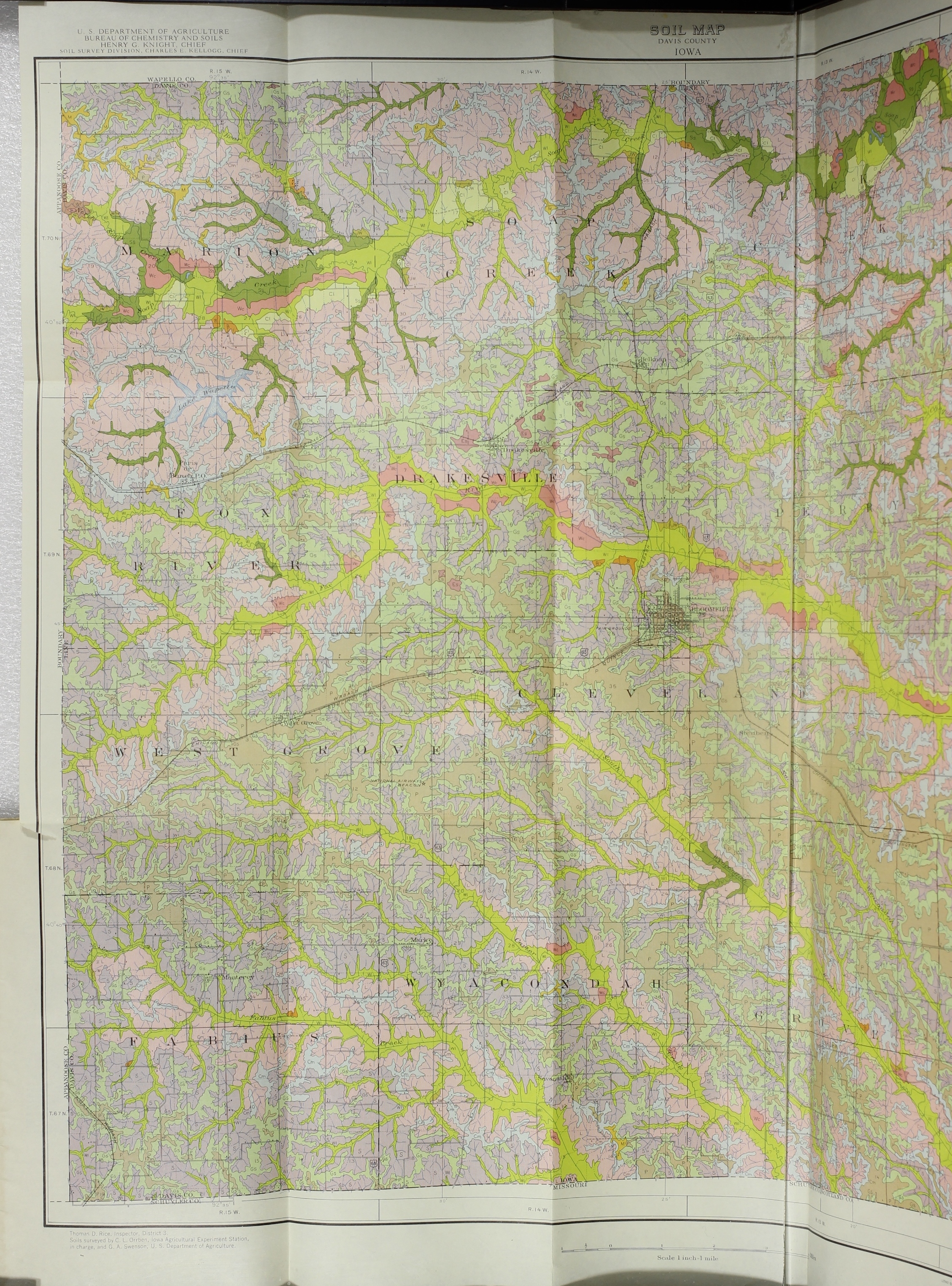 1933 Soil survey map 