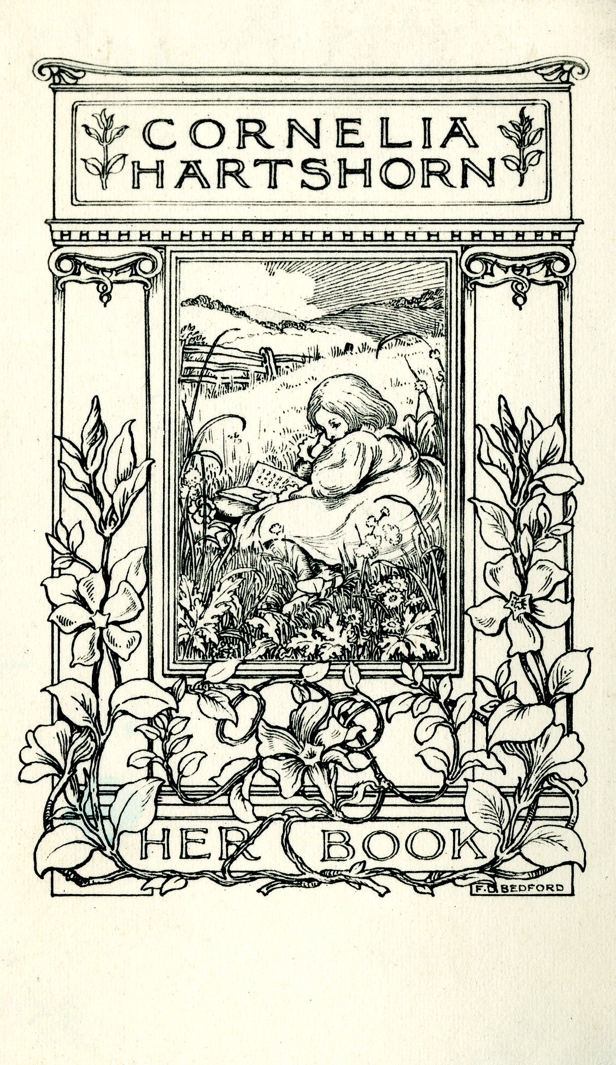 Cornelia Hartshorn Bookplate