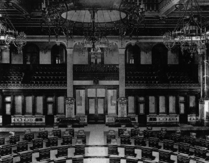 Iowa House Chamber before 1904 fire