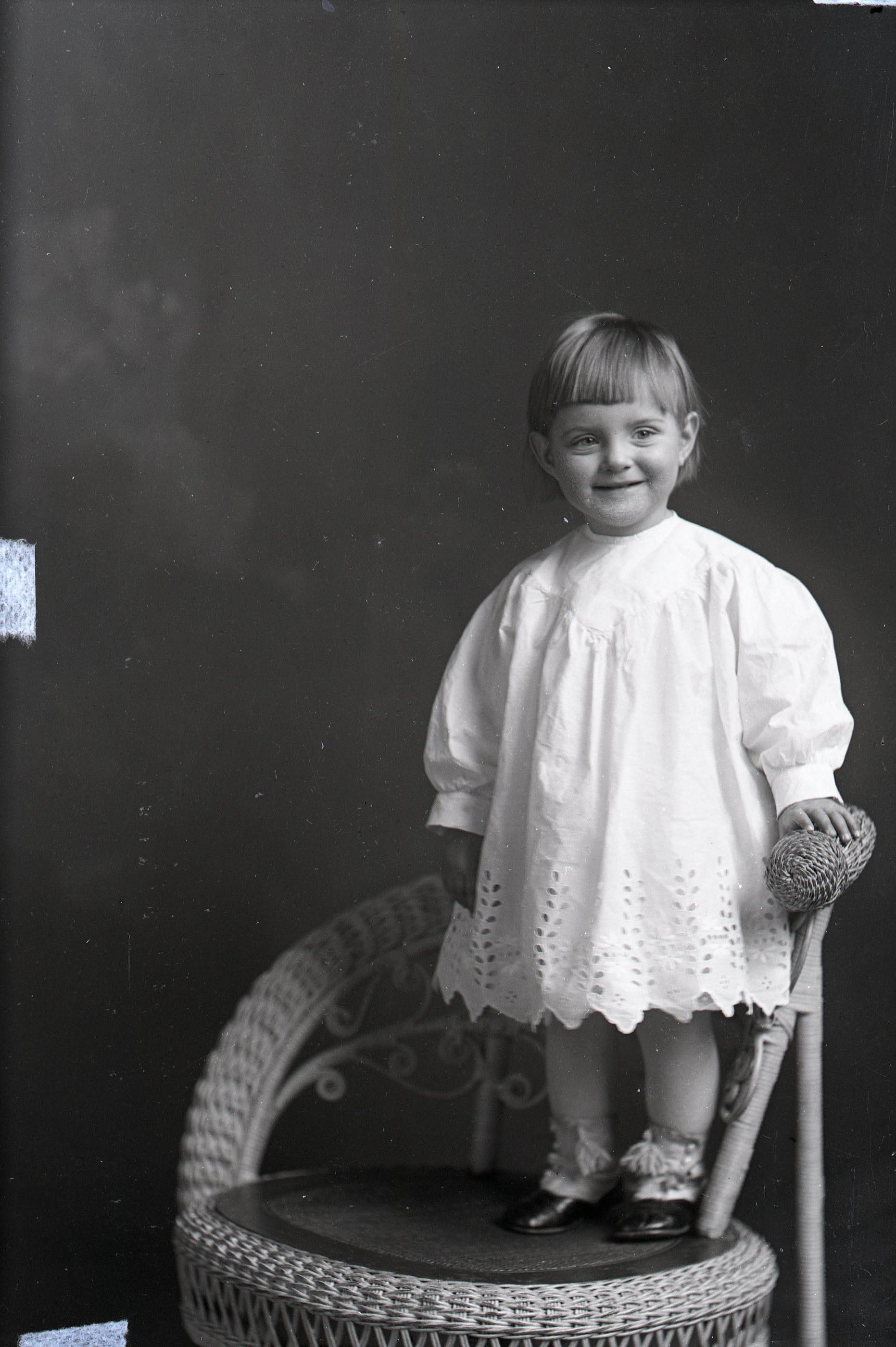 Toddler on chair