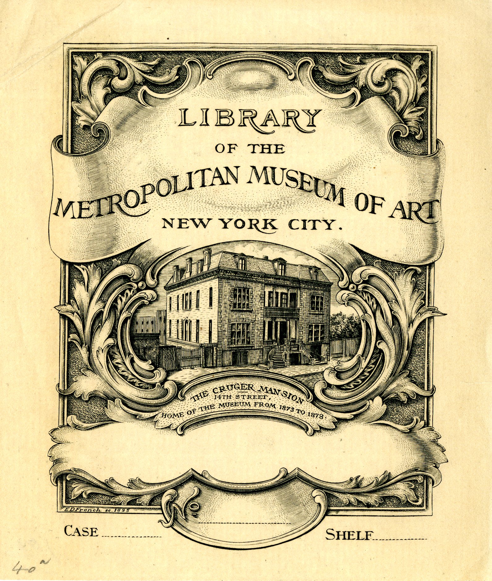 Metropolitan Museum of Art Library: The Cruger Mansion, 1873-1878