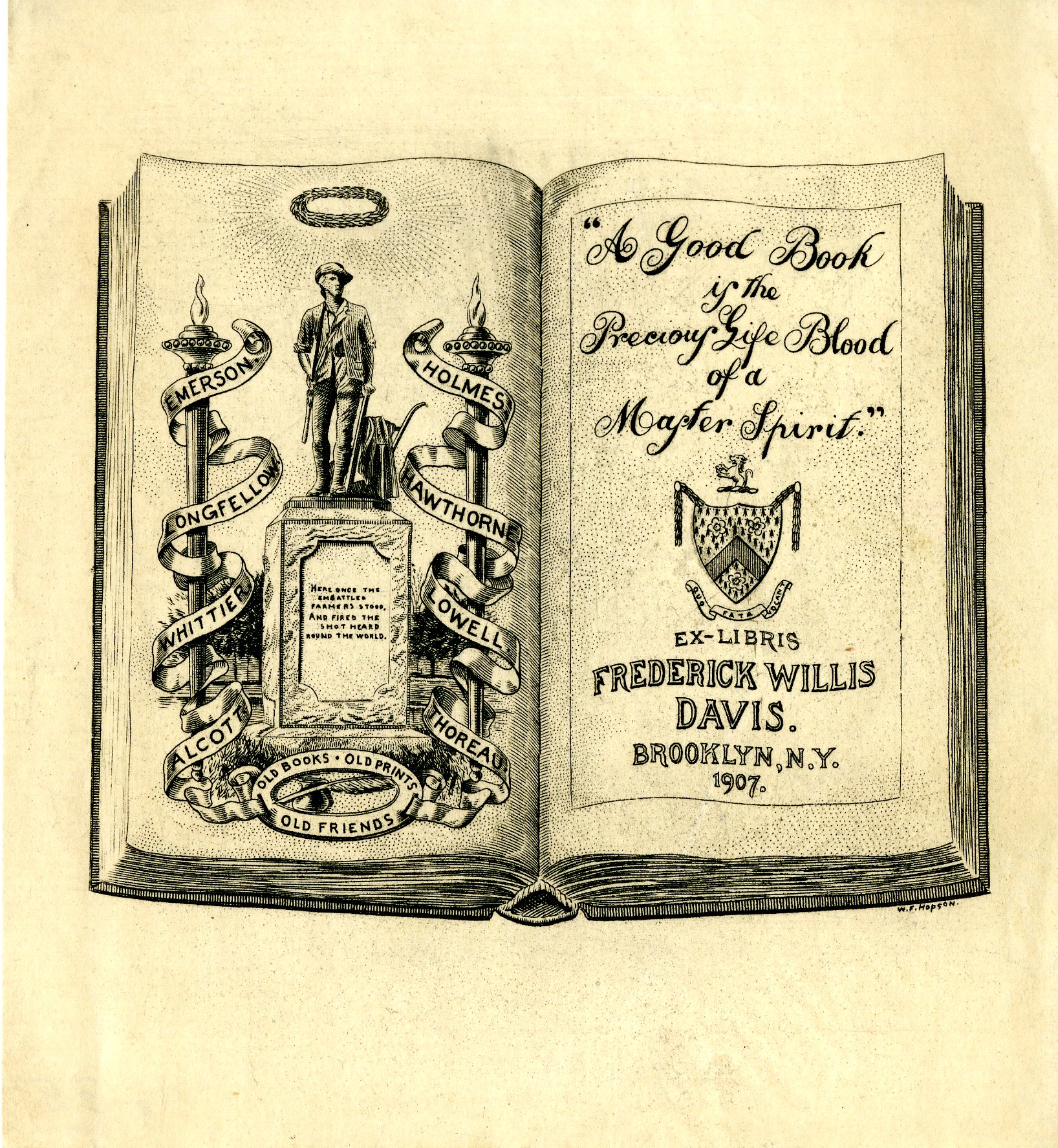Fredrick Willis Davis Bookplate 
