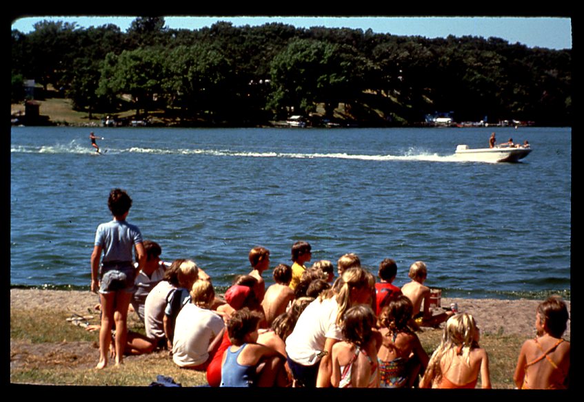 Children on Lake Okoboji Beach.
