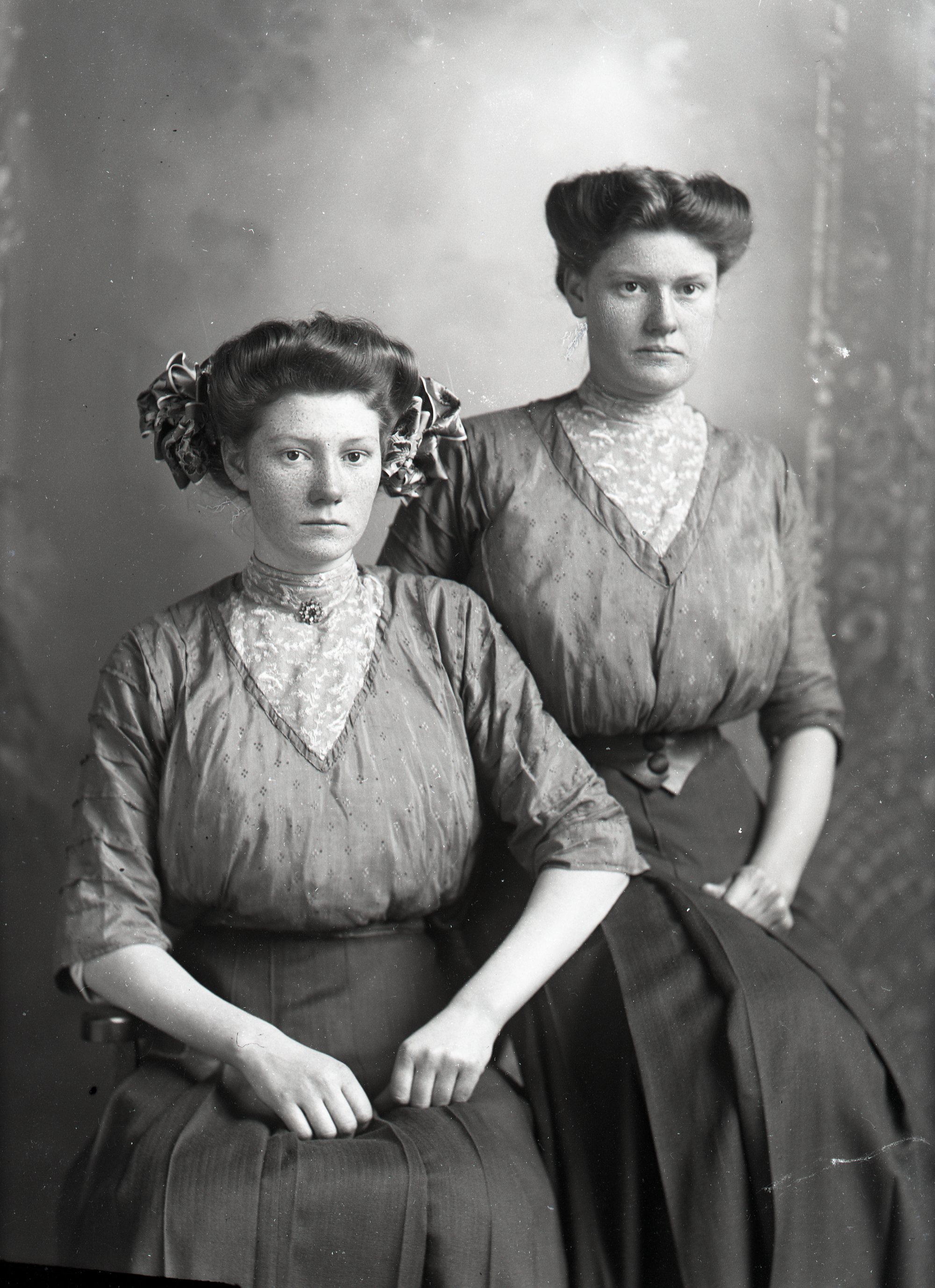 Two women seated