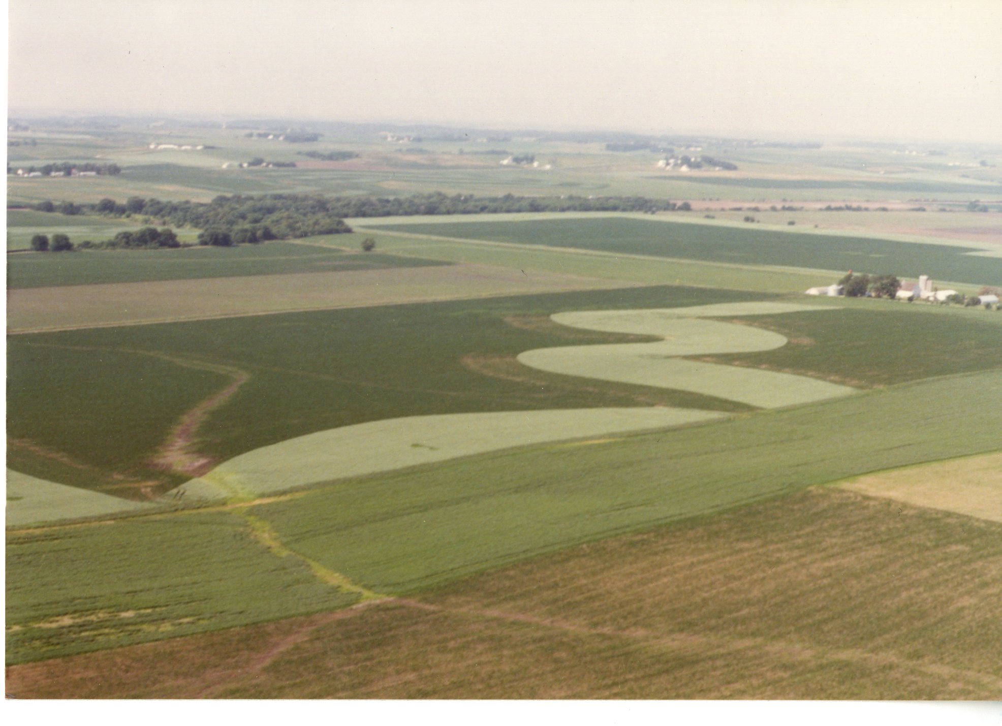 Aerial Photograph of Agricultural Land