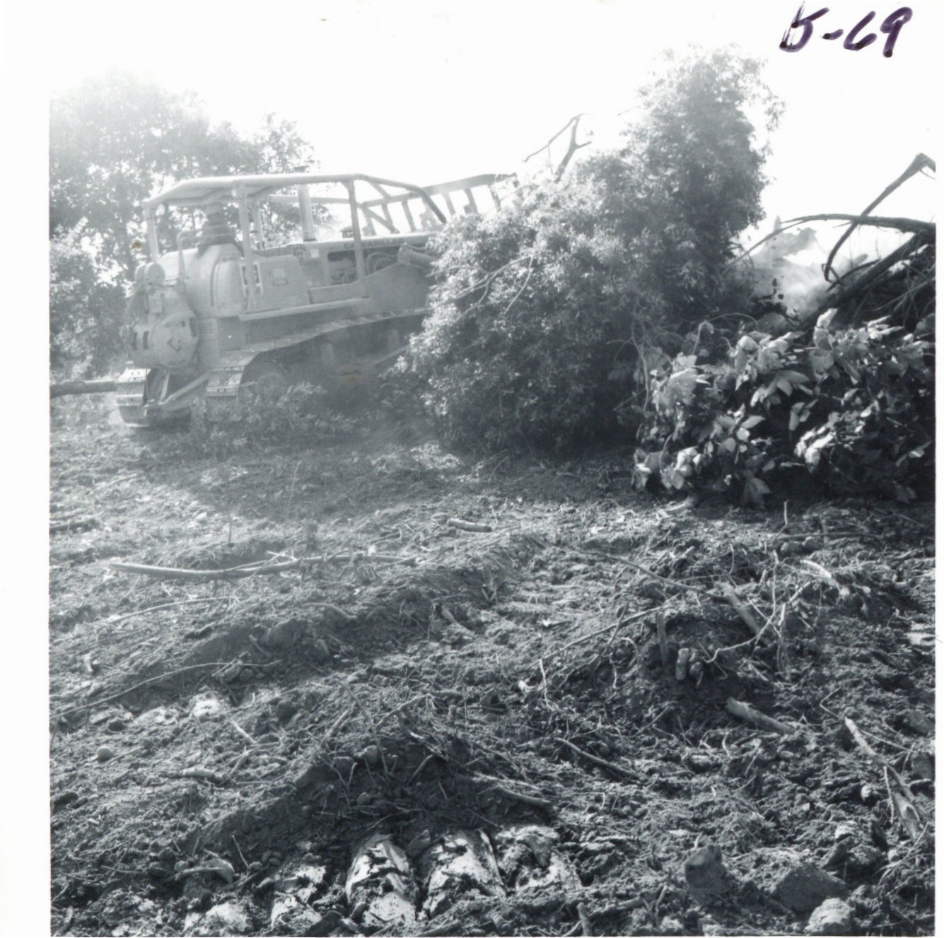 Daryl Heiderscheit farm's waterway, 1969