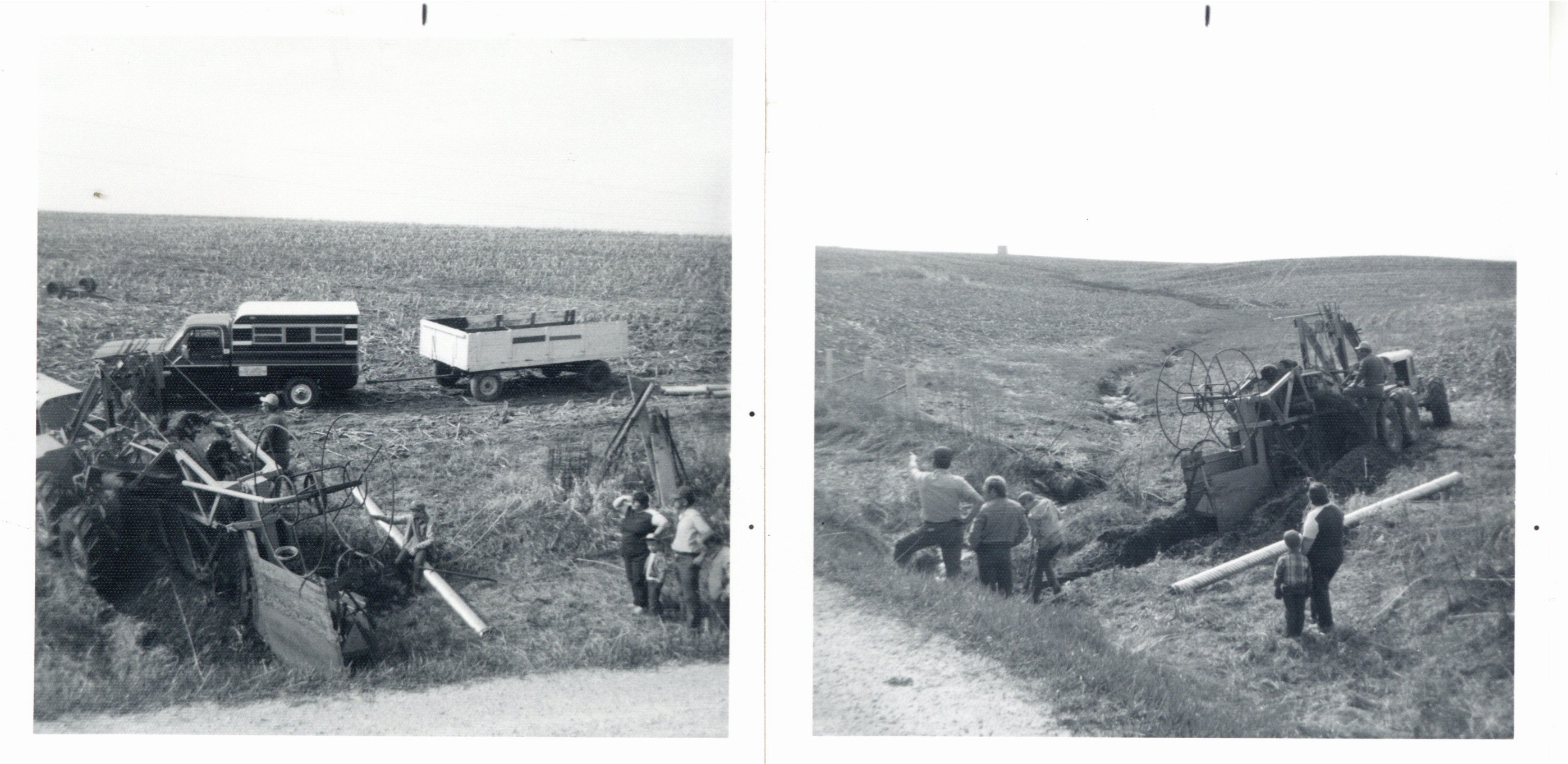 Tile outlet terrace on Gene Stillmunkes farm