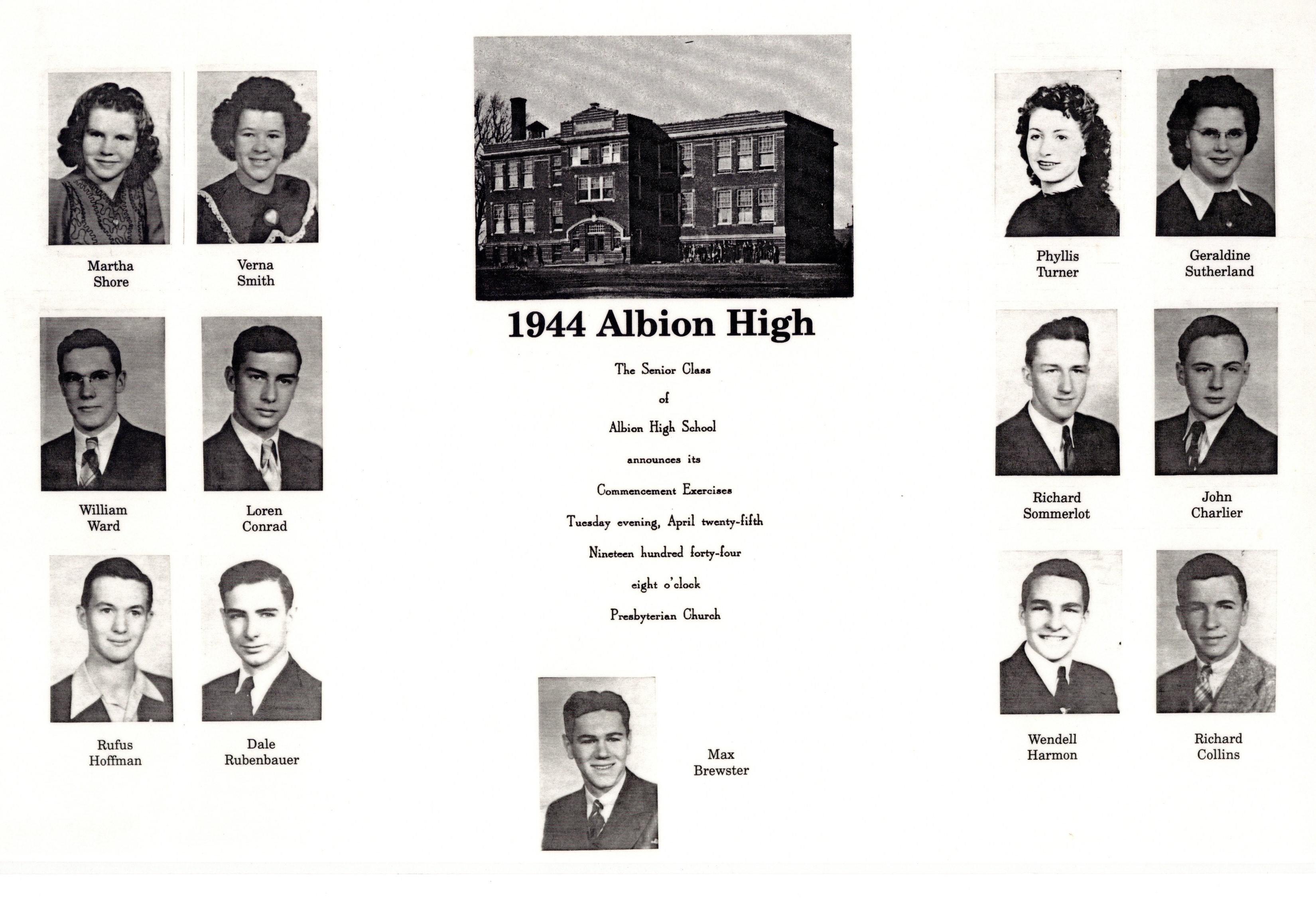 1944 AHS Sr. class photos