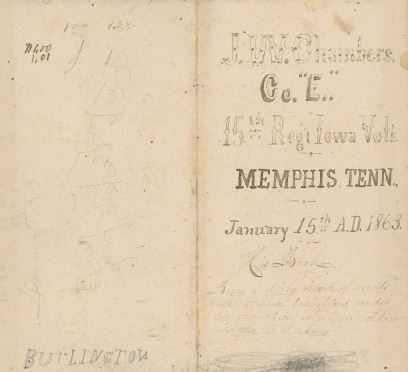 Title page; Civil War Diary of John W. Chambers, 1863