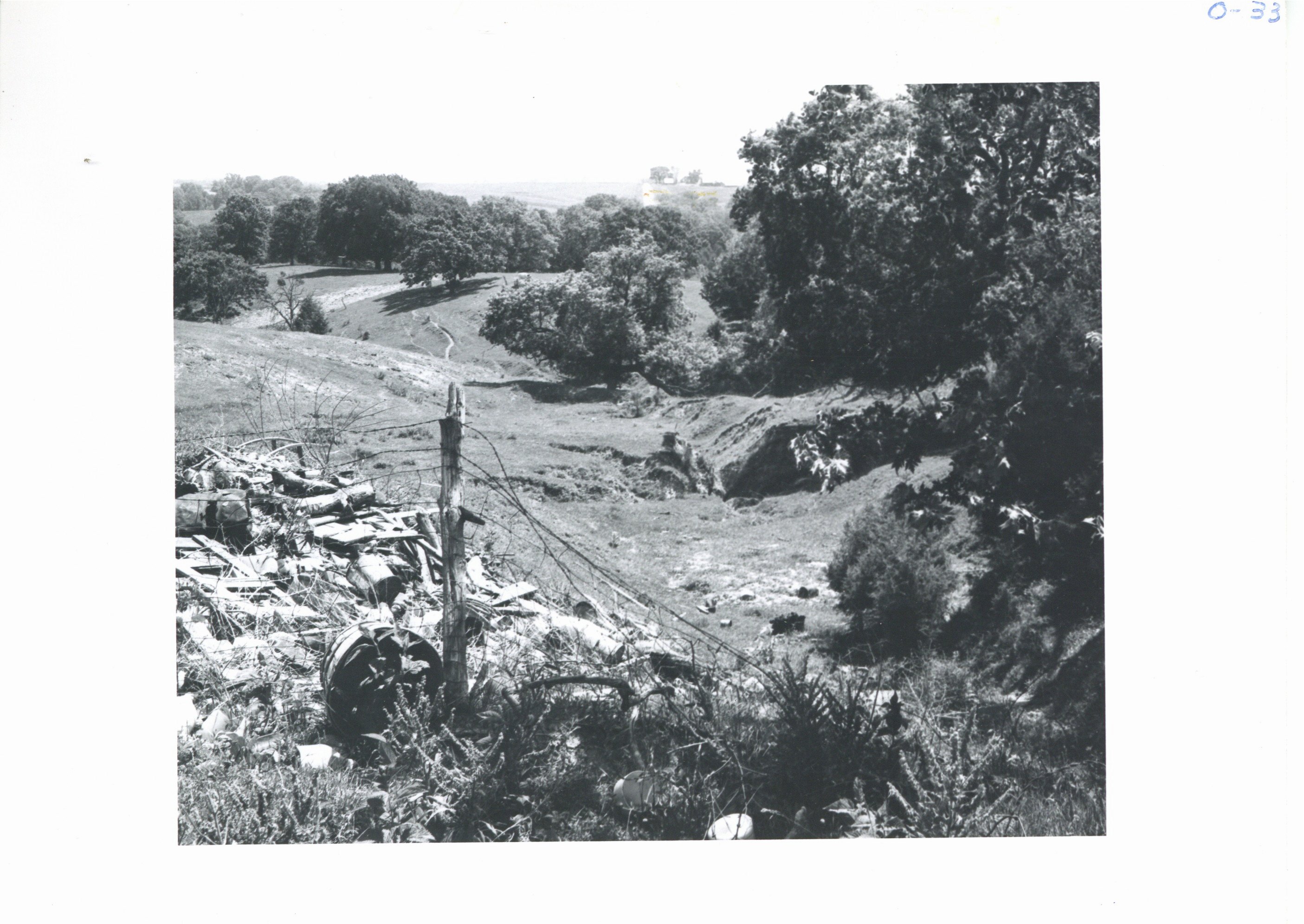 J.G. Thorne farm gully, 1965