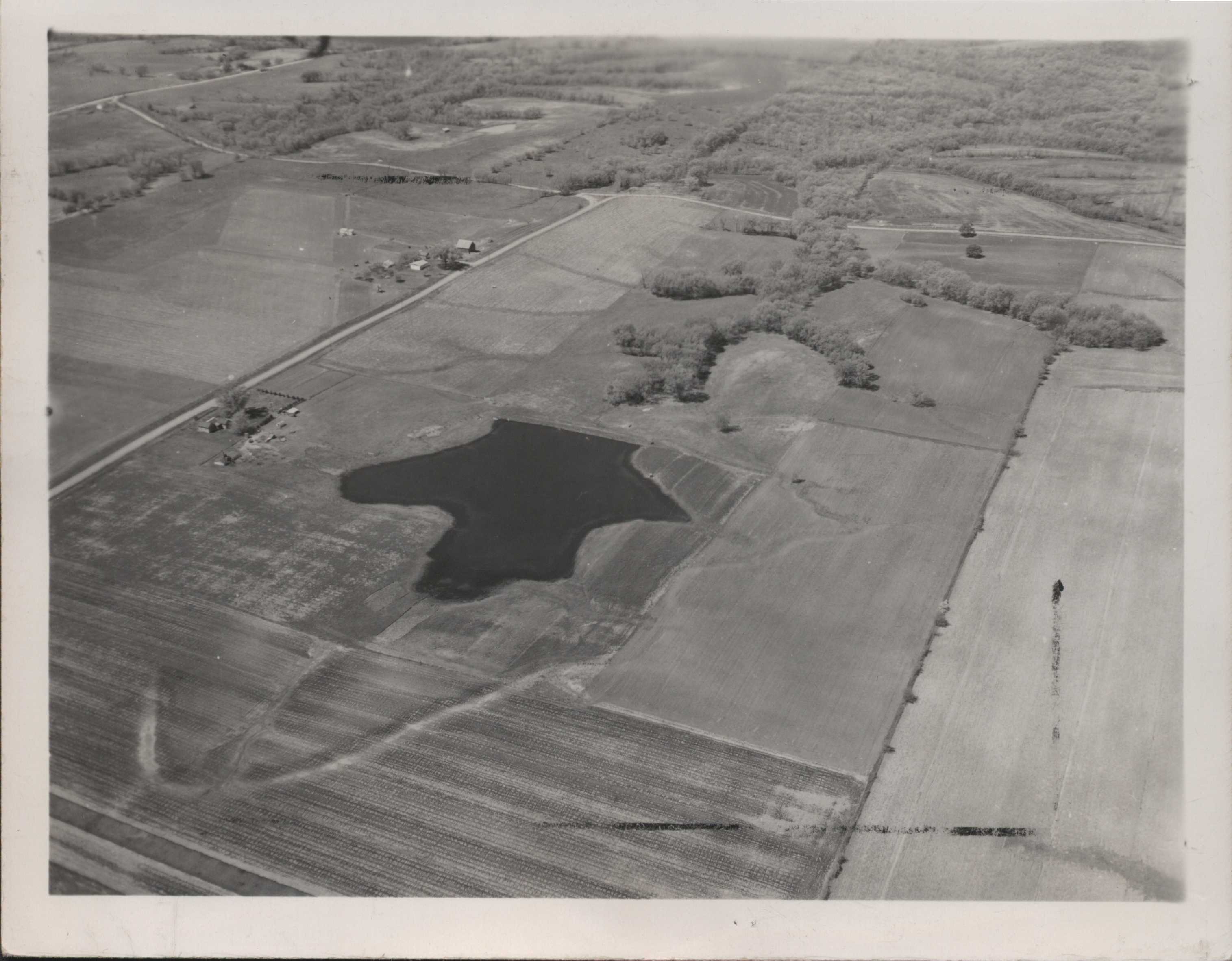 Marvin Stansberry's terraces and pond.