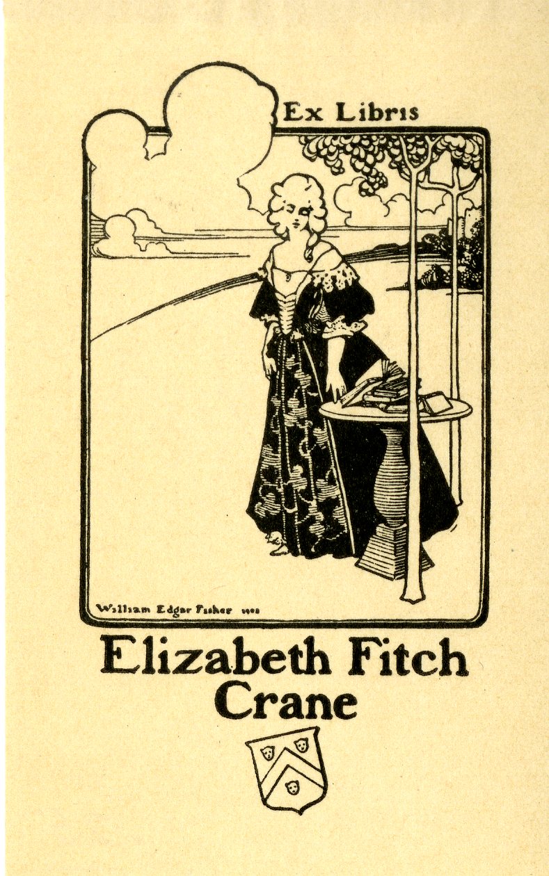 Elizabeth Fitch Crane Bookplate