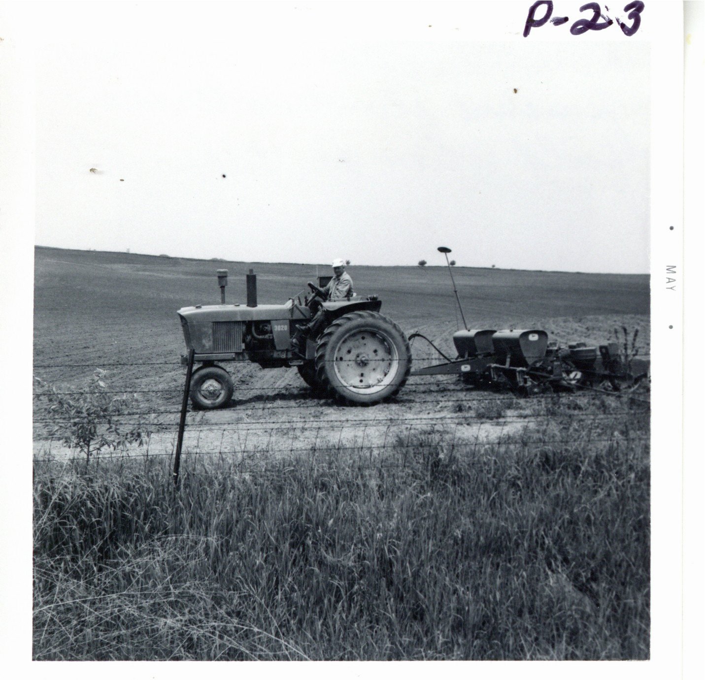 Ronald Wilson after planting terraced field, 1969