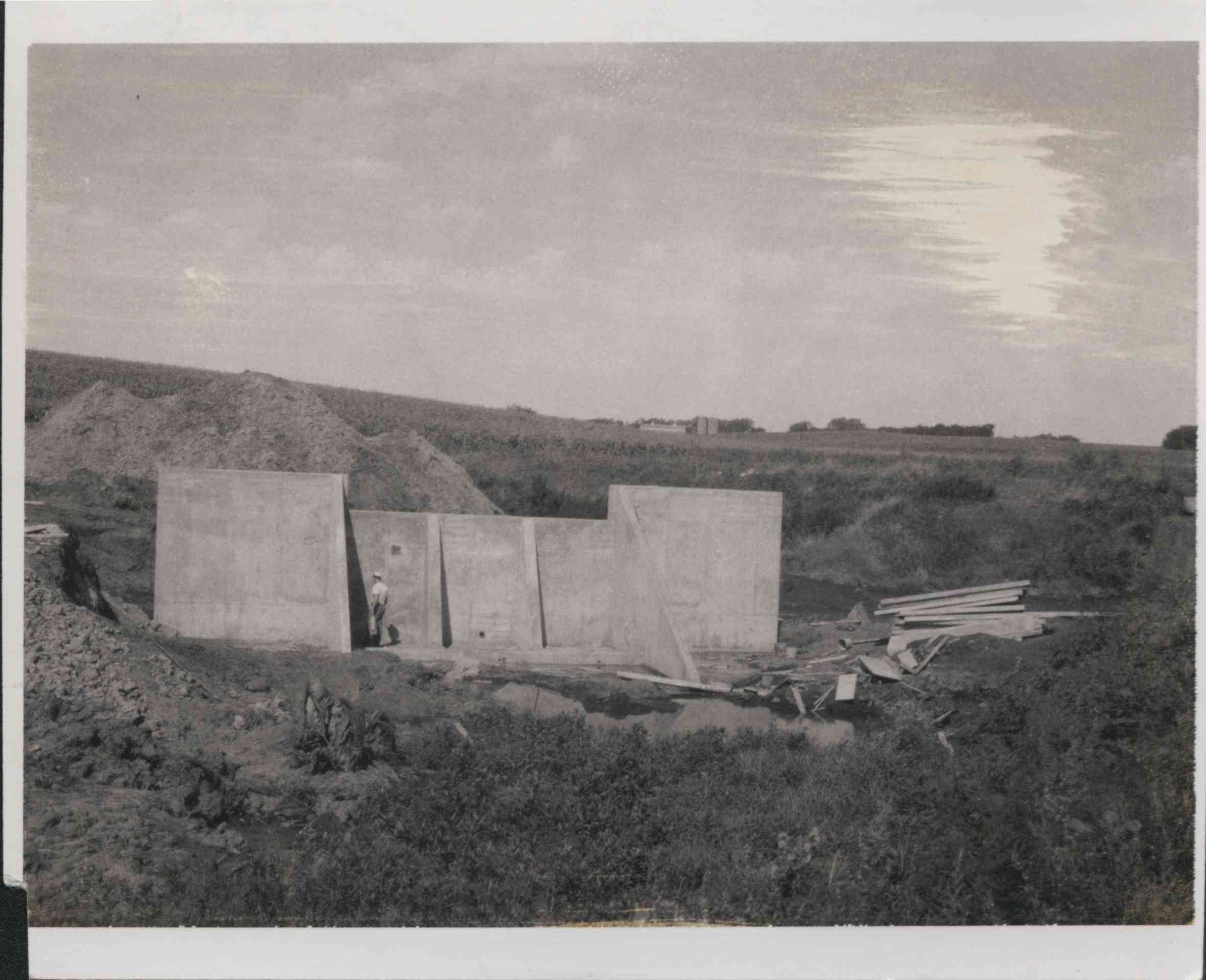 Watershed structure being built