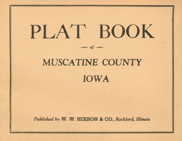 Title Page; Plat book of Muscatine County 