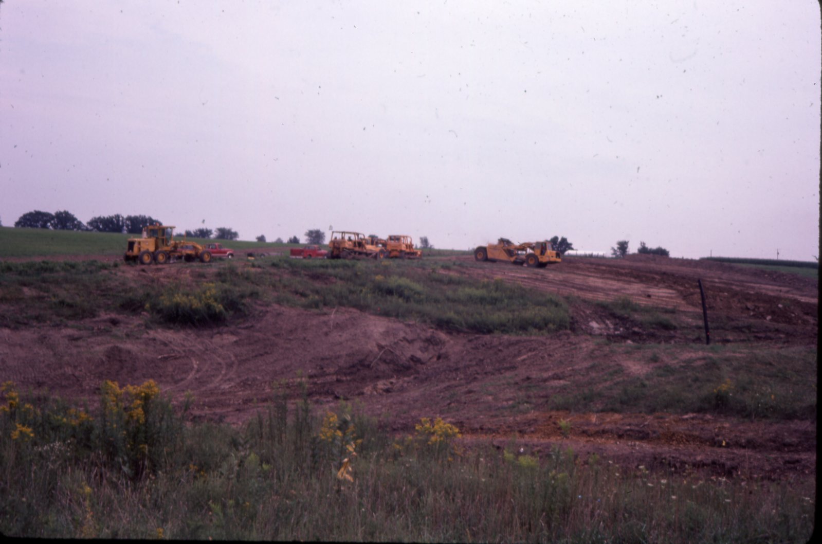 Dave Wenter terracing job with Leichty Construction, 1985
