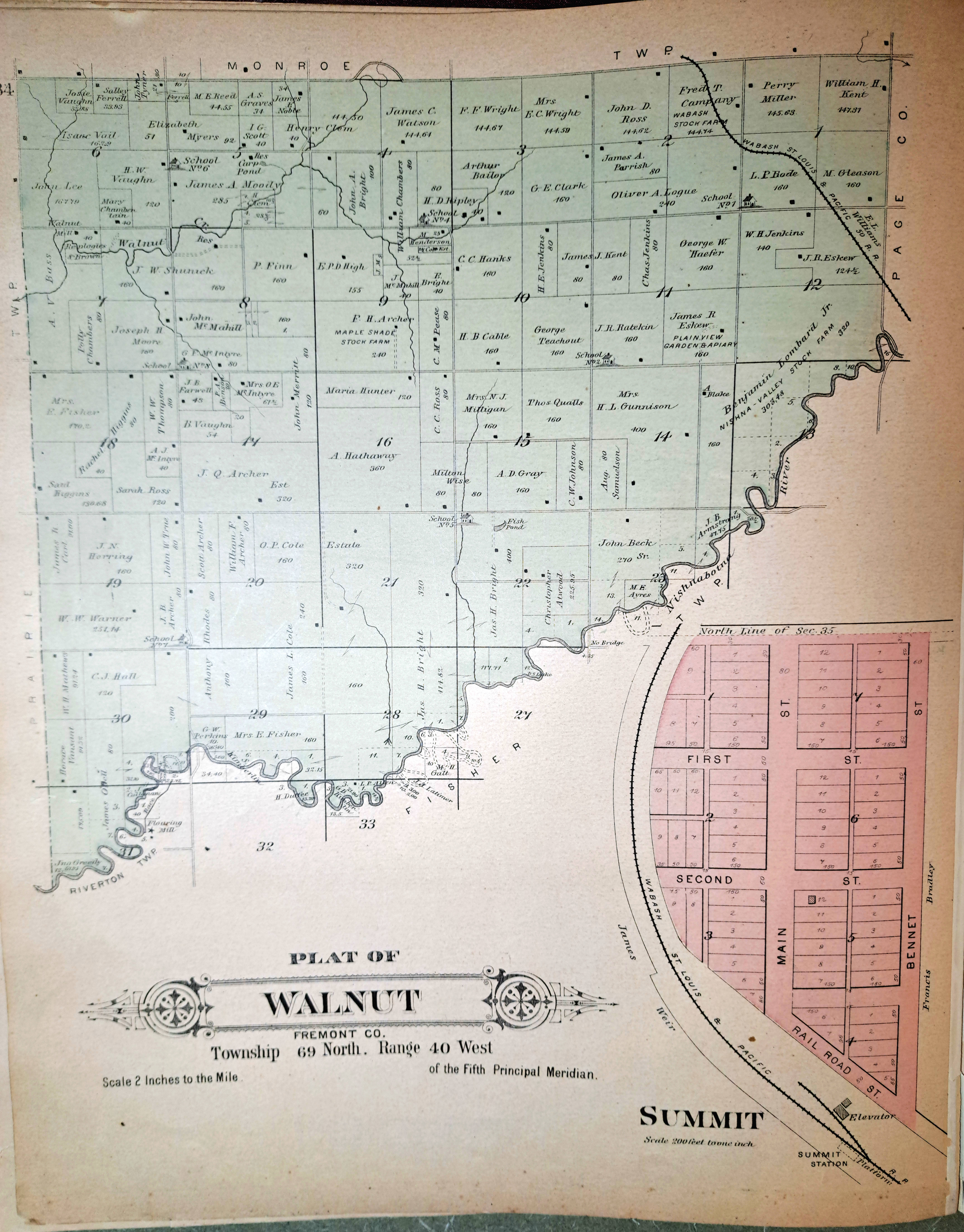Fremont County Plat Book 1891 page 34