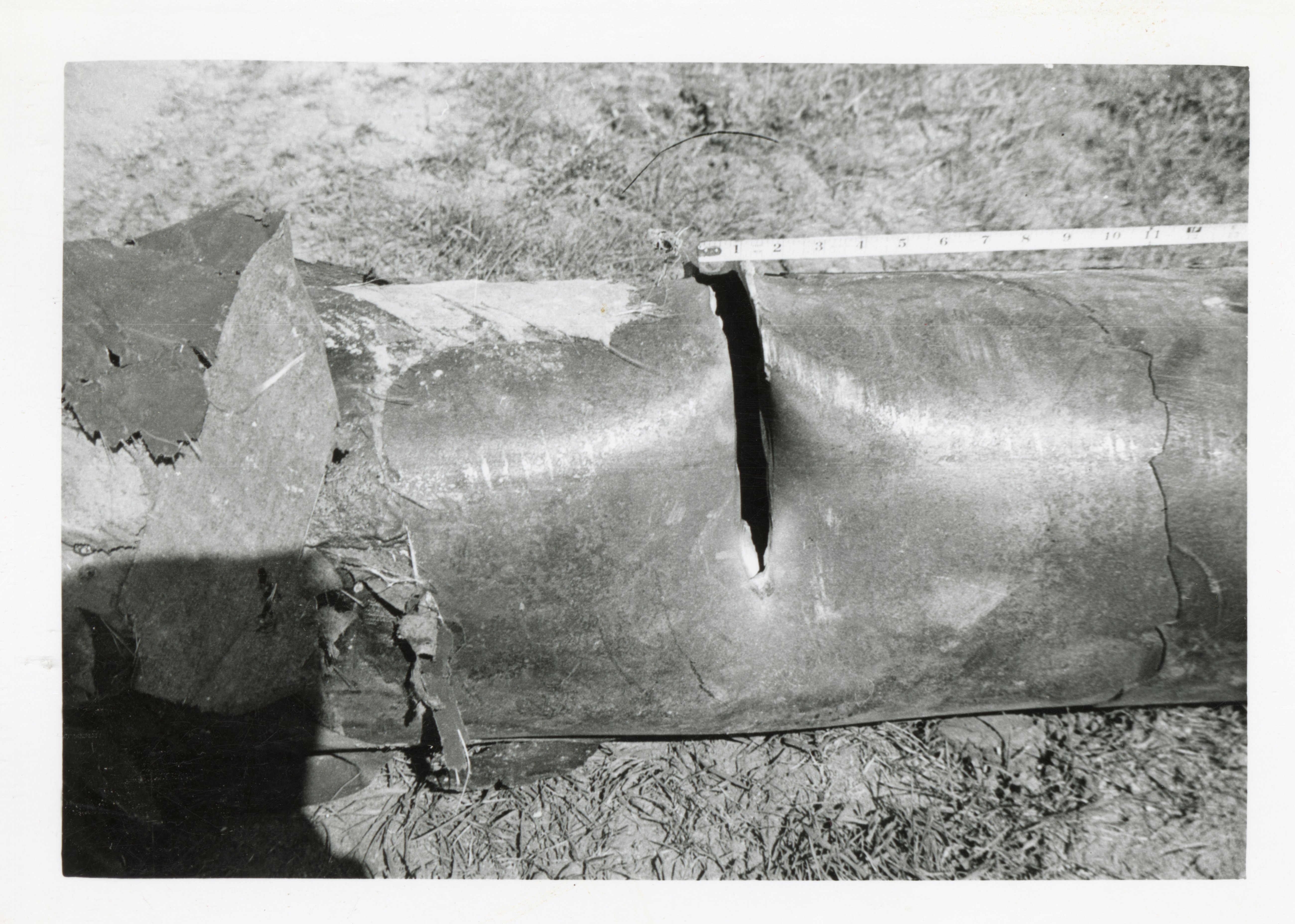Photograph Of A Damaged Pipe 