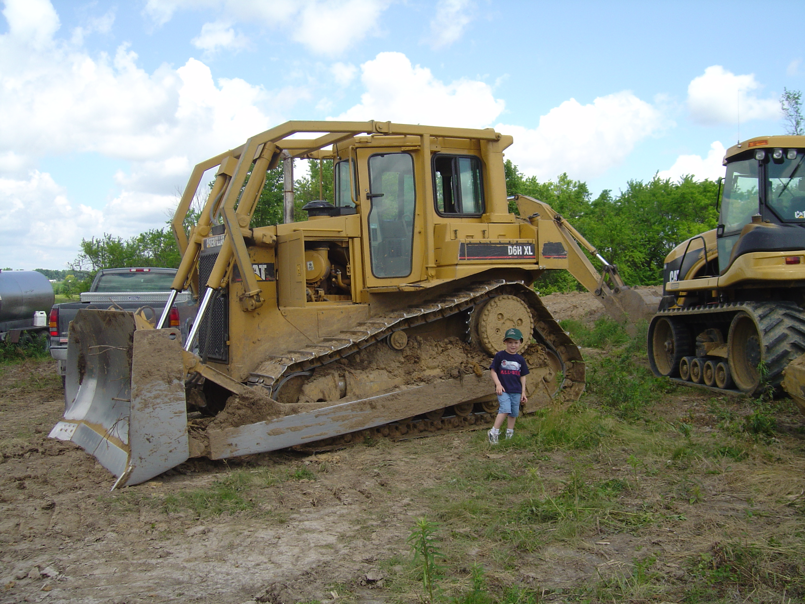2007 Jack Strawhacker's grandson, Trenton plays by pond site