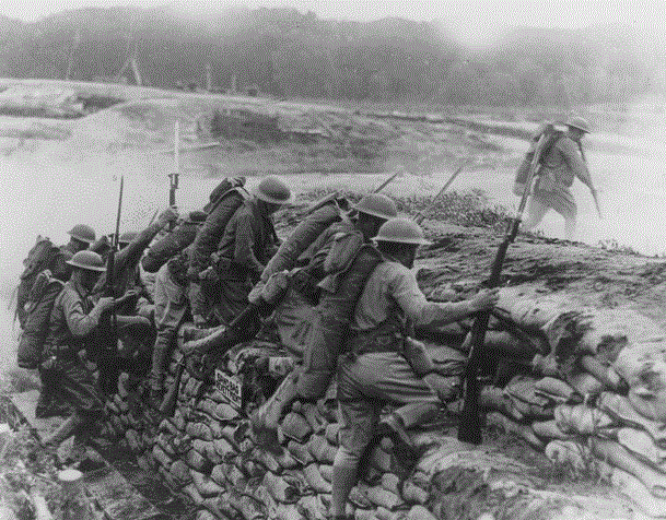 In the trenches in France 