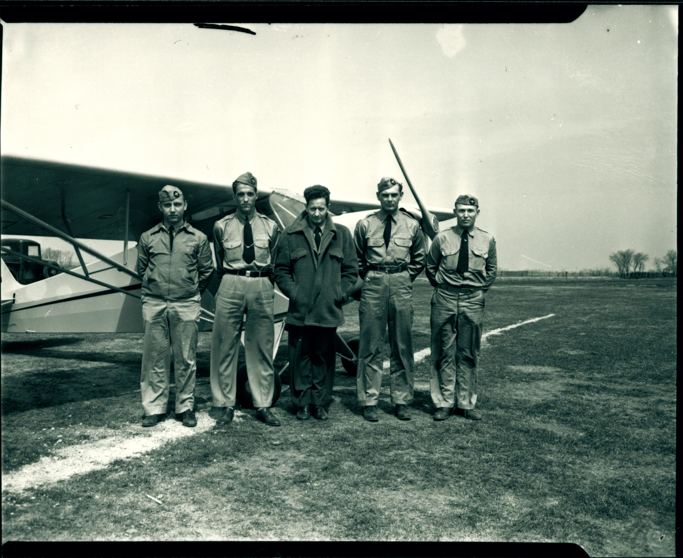 0035_Five Pilots and Plane